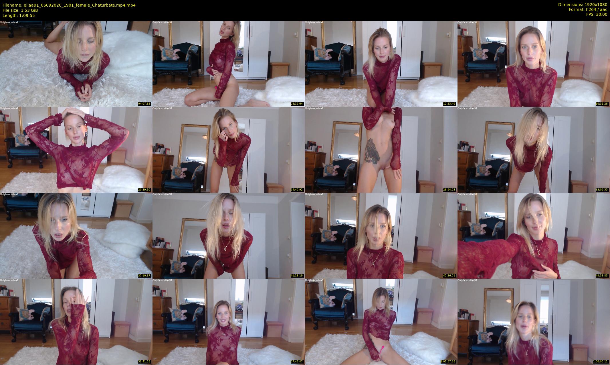 ellaa91 — 70 minute Chaturbate female cam show recording, 1080p, Sep 6, 2020