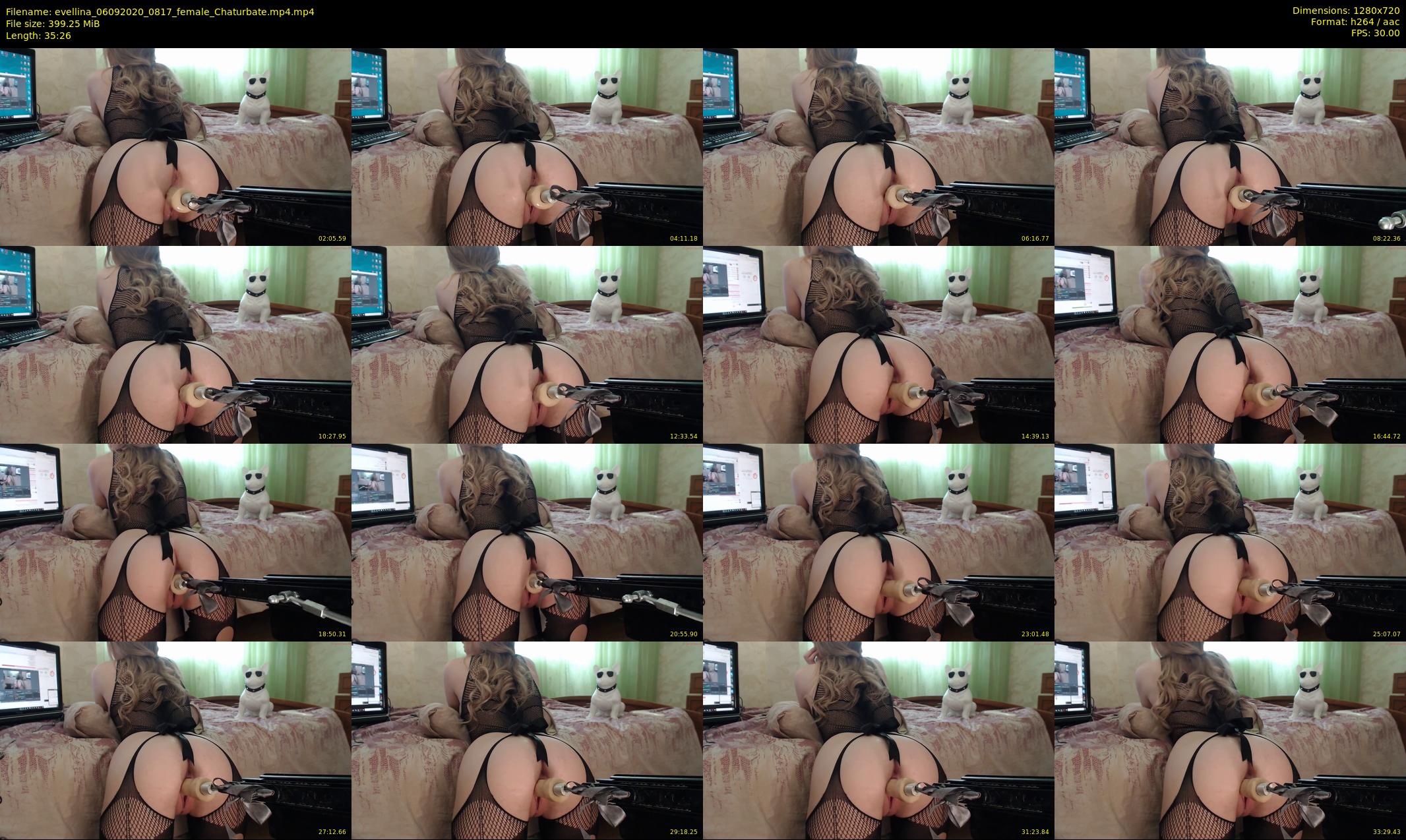 evellina — 36 minute Chaturbate female cam show recording, 720p, Sep 6, 2020