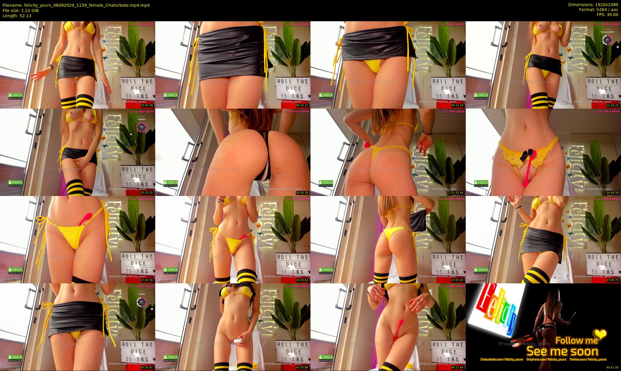 felicity_yours — 53 minute Chaturbate female cam show recording, 1080p, Sep 6, 2020