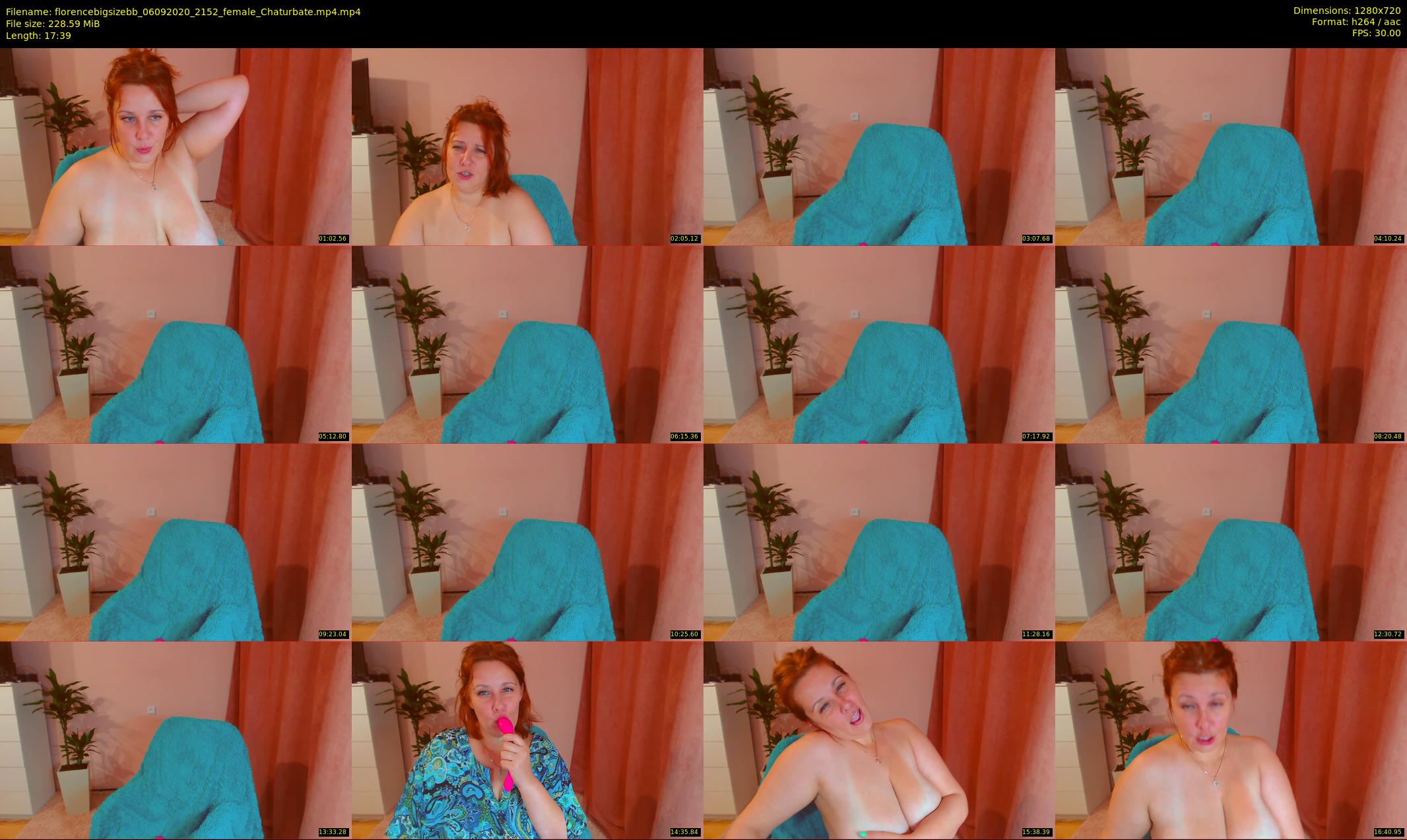florencebigsizebb — 18 minute Chaturbate female cam show recording, 720p, Sep 6, 2020