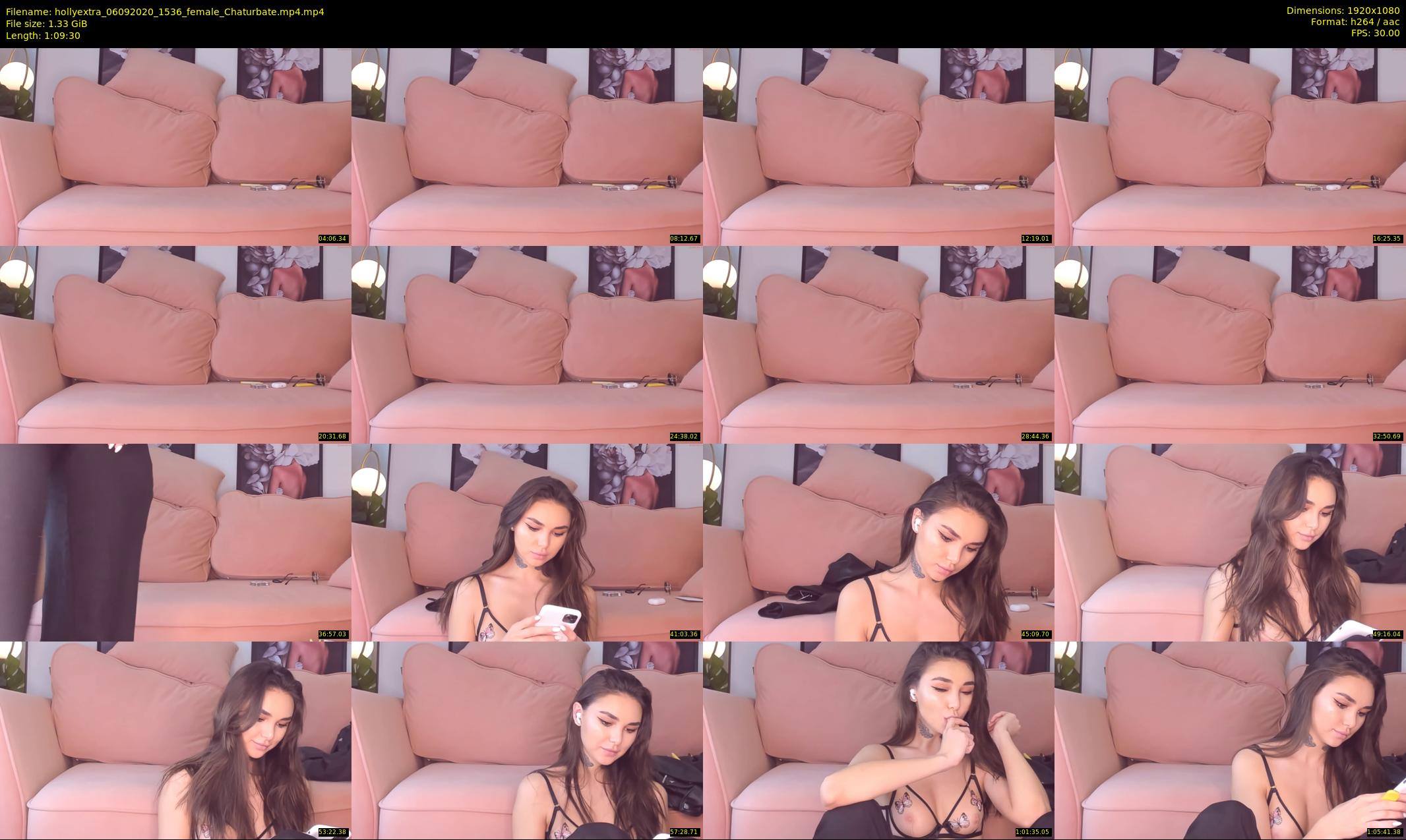hollyextra — 70 minute Chaturbate female cam show recording, 1080p, Sep 6, 2020