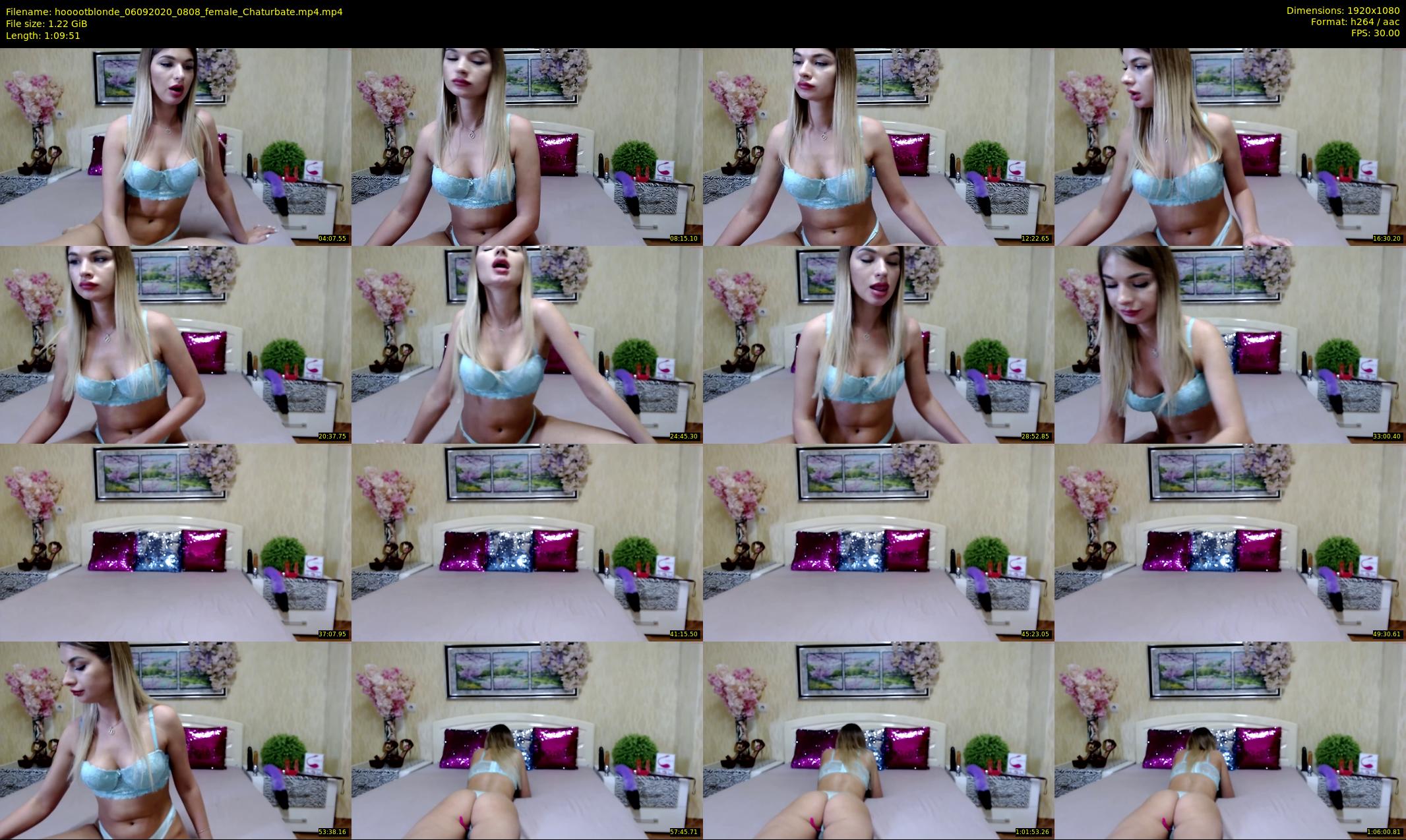hooootblonde — 70 minute Chaturbate female cam show recording, 1080p, Sep 6, 2020