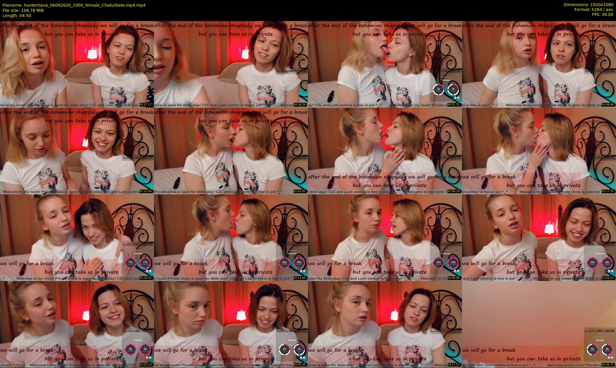 huntertiana — 5 minute Chaturbate female cam show recording, 1080p, Sep 6, 2020