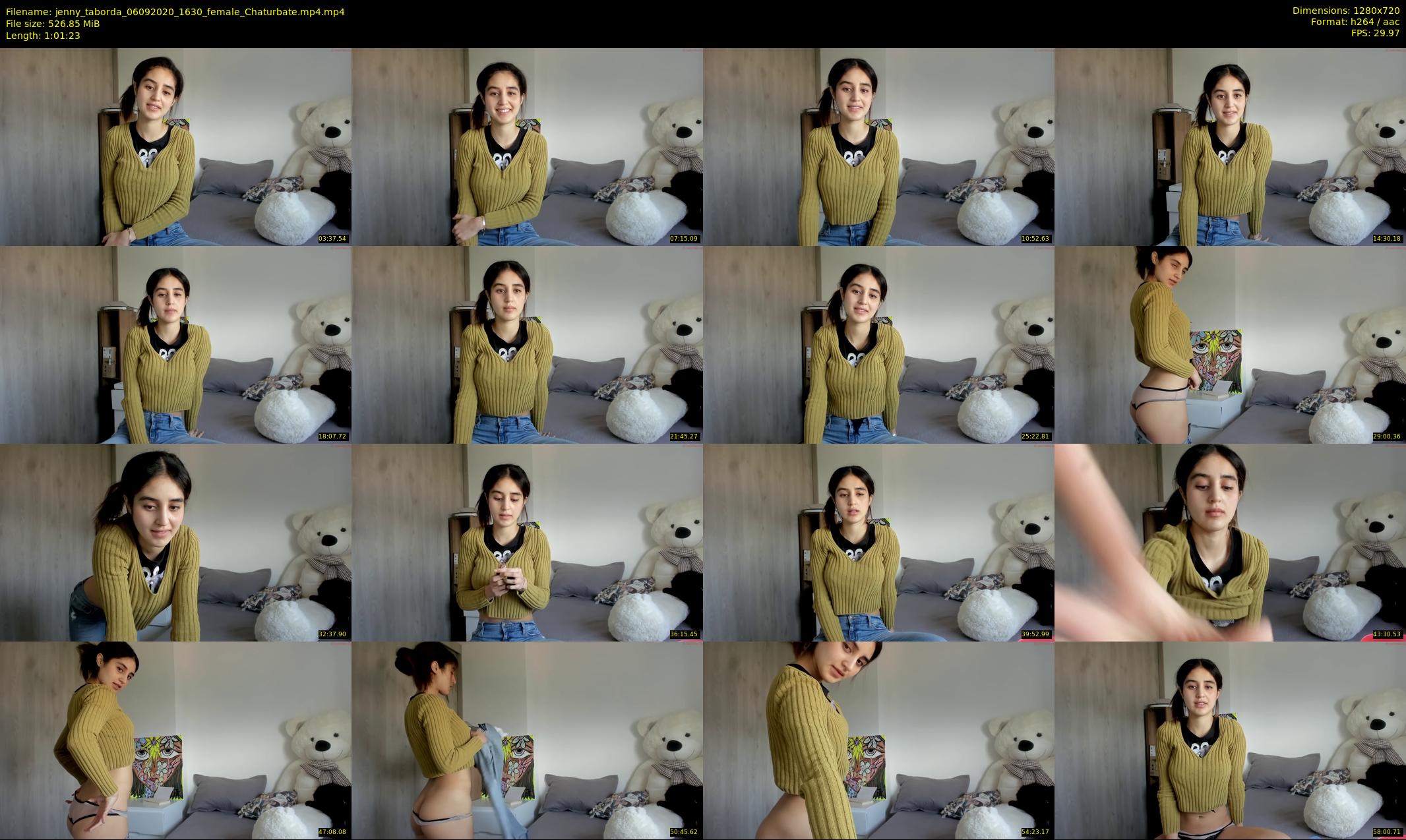 jenny_taborda — 62 minute Chaturbate female cam show recording, 720p, Sep 6, 2020