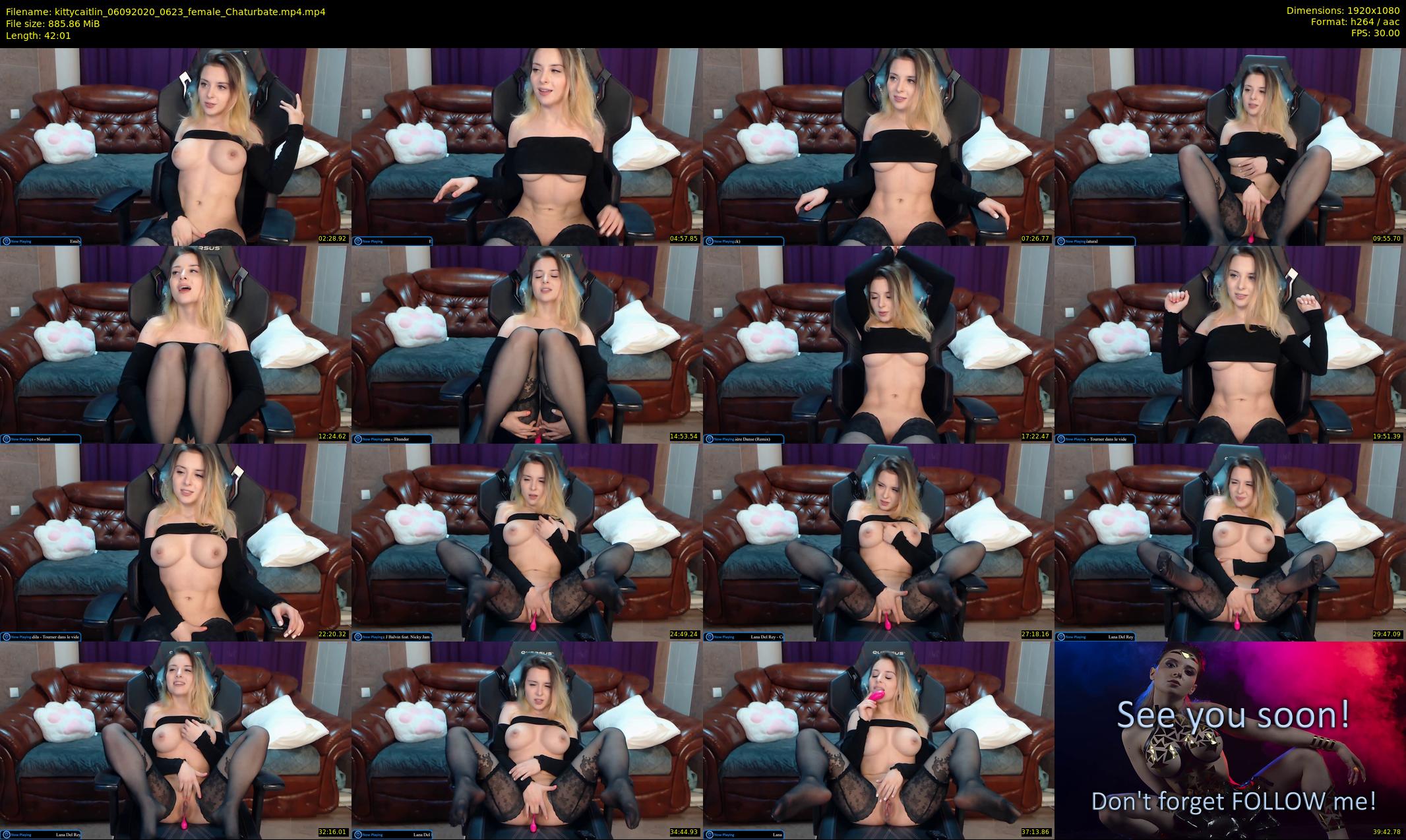 kittycaitlin — 43 minute Chaturbate female cam show recording, 1080p, Sep 6, 2020