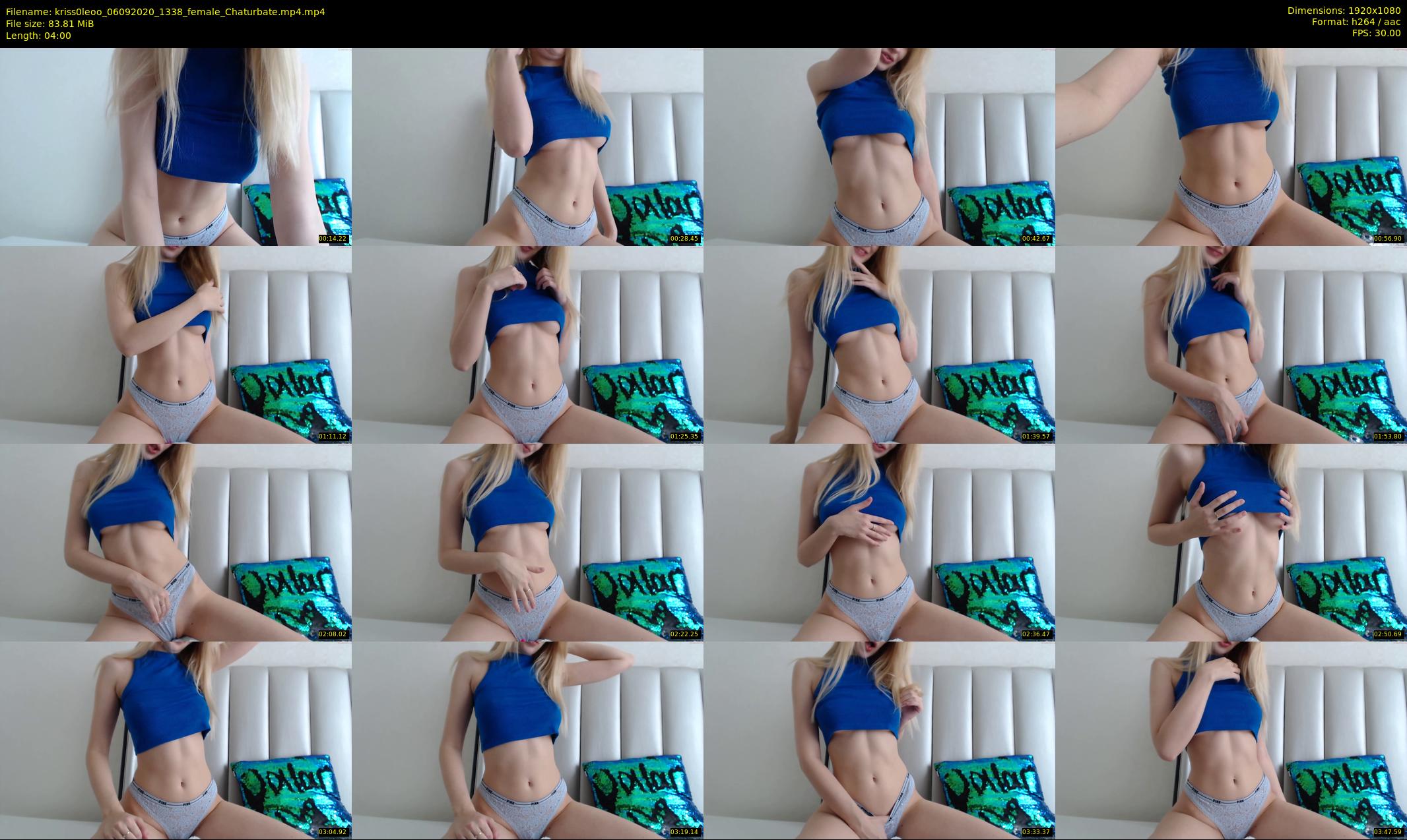 kriss0leoo — 4 minute Chaturbate couple cam show recording, 1080p, Sep 6, 2020