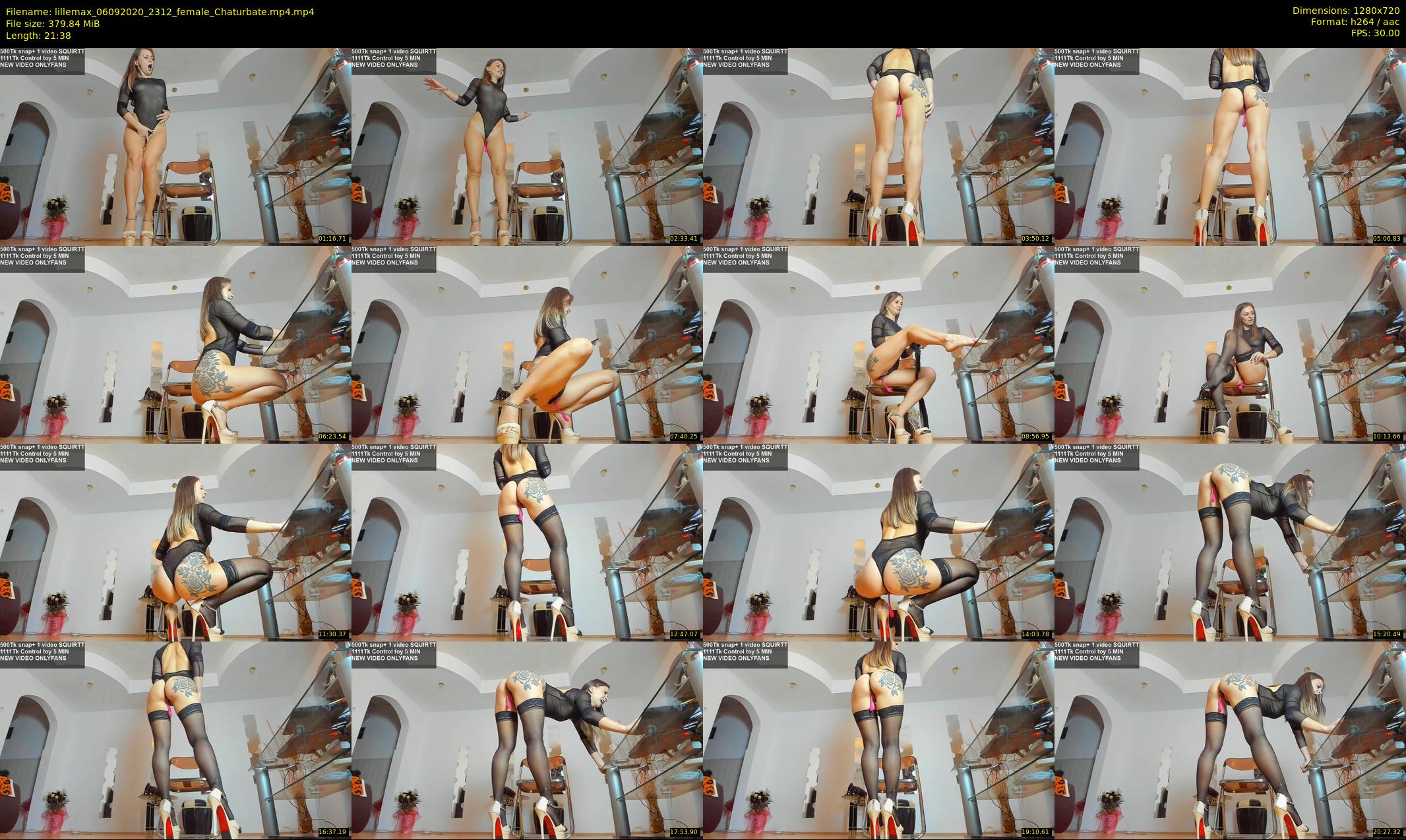 lillemax — 22 minute Chaturbate female cam show recording, 720p, Sep 6, 2020