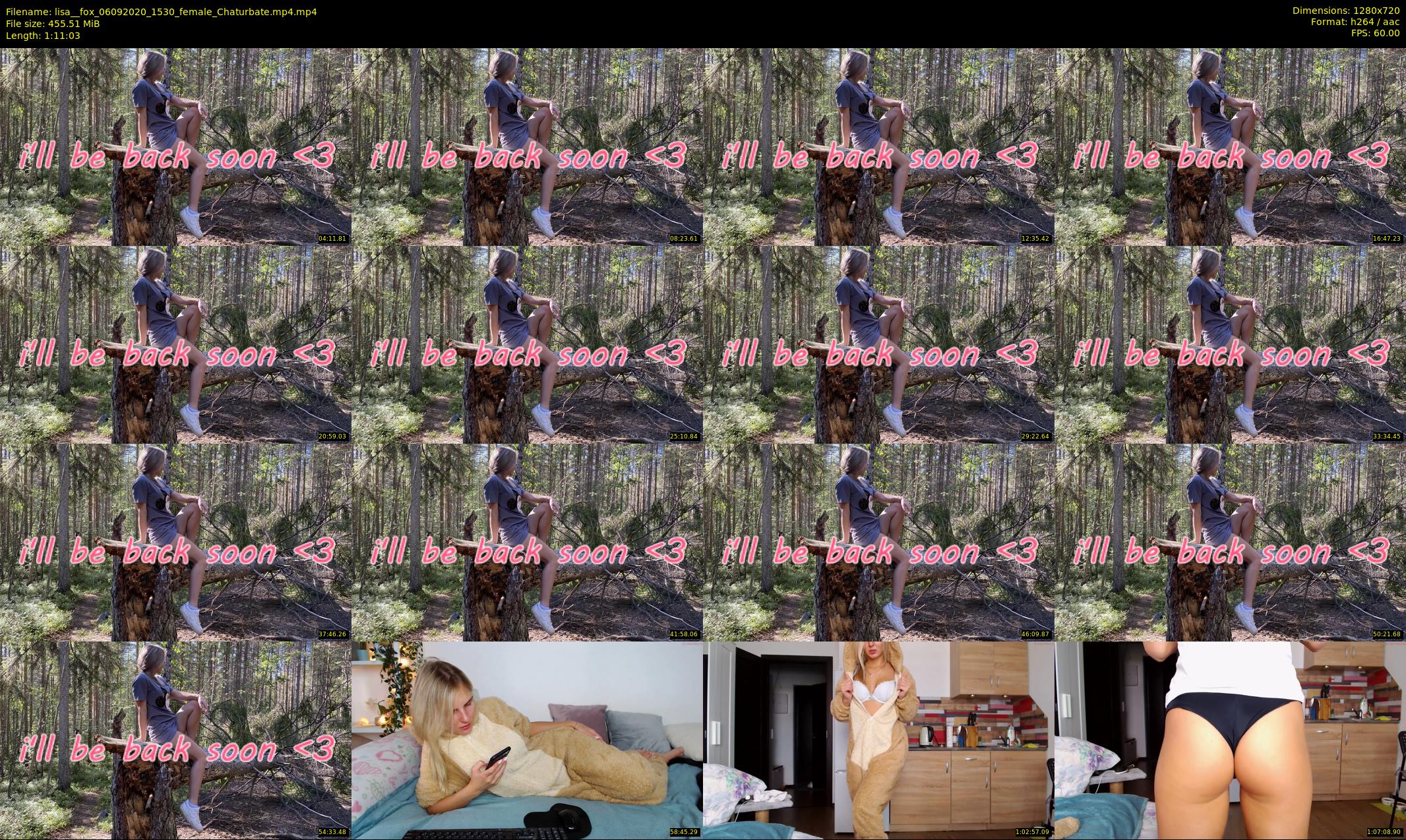 lisa__fox — 72 minute Chaturbate female cam show recording, 720p, Sep 6, 2020