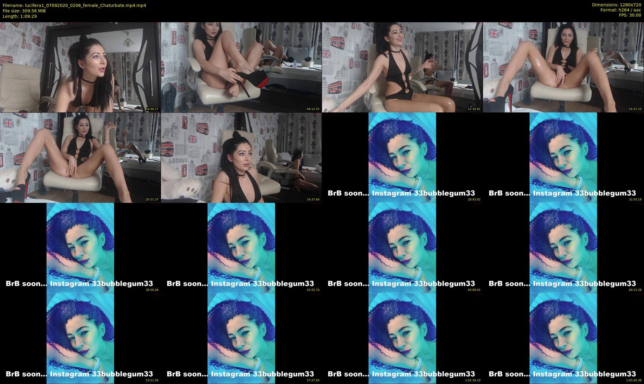 lucifera1 — 70 minute Chaturbate female cam show recording, 720p, Sep 7, 2020