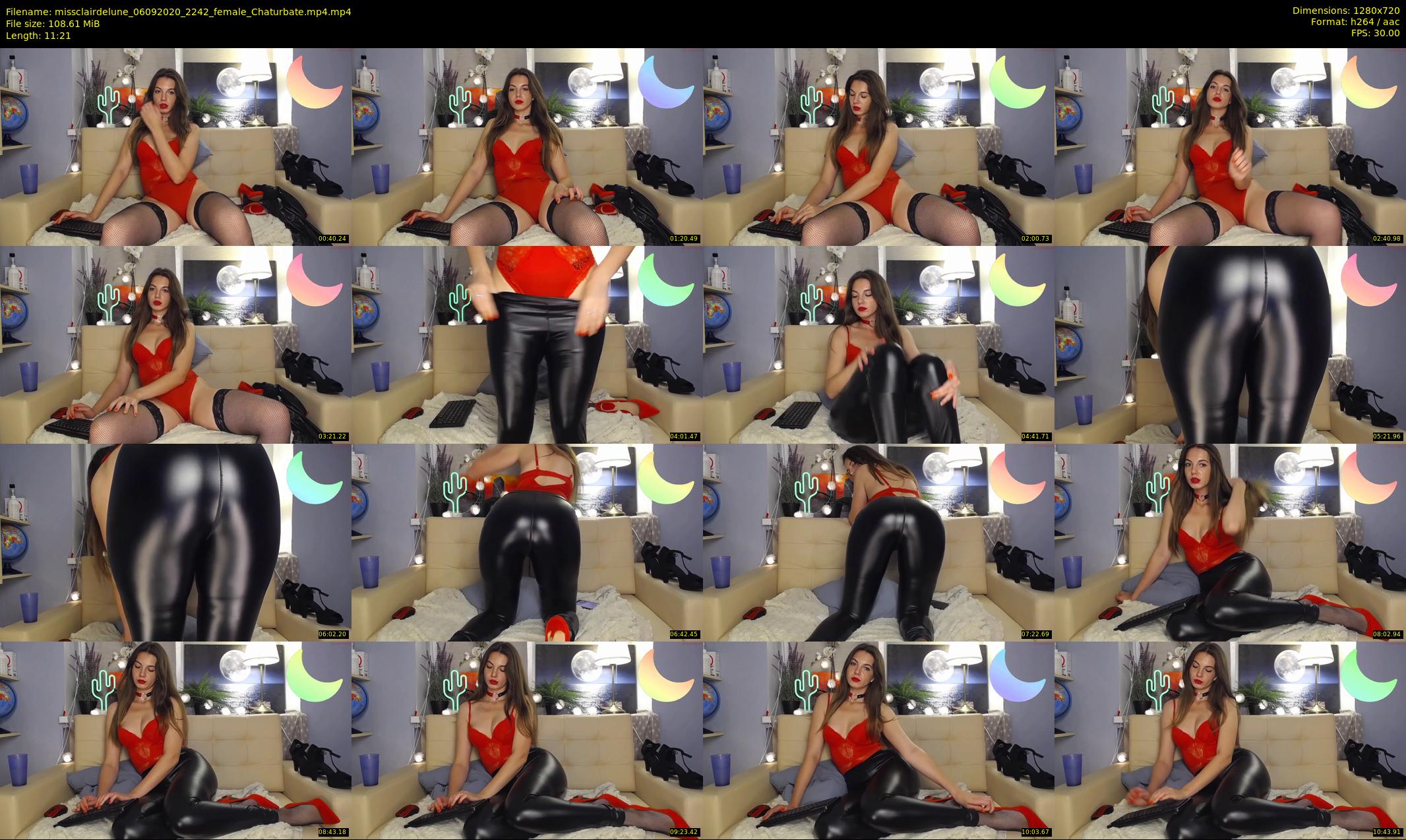 missclairdelune — 12 minute Chaturbate female cam show recording, 720p, Sep 6, 2020