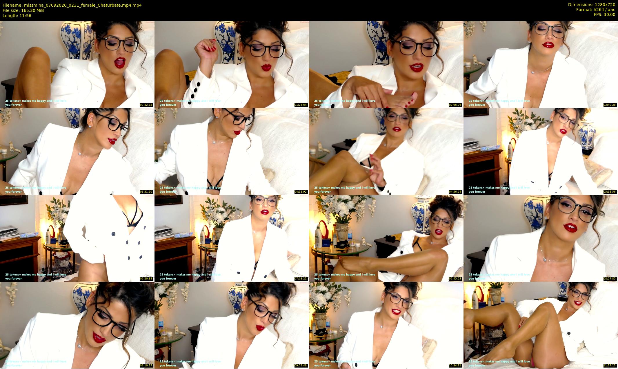 missmina — 12 minute Chaturbate female cam show recording, 720p, Sep 7, 2020