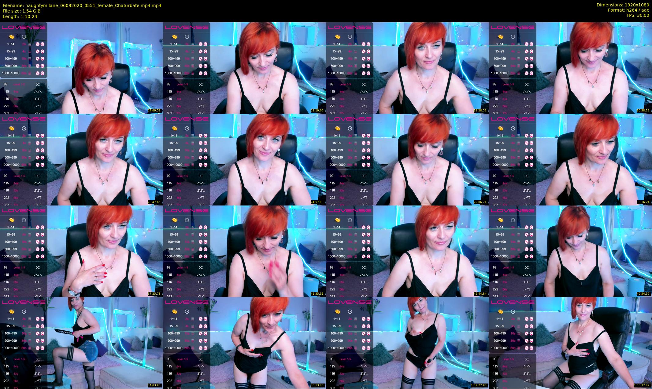 naughtymilane — 71 minute Chaturbate female cam show recording, 1080p, Sep 6, 2020