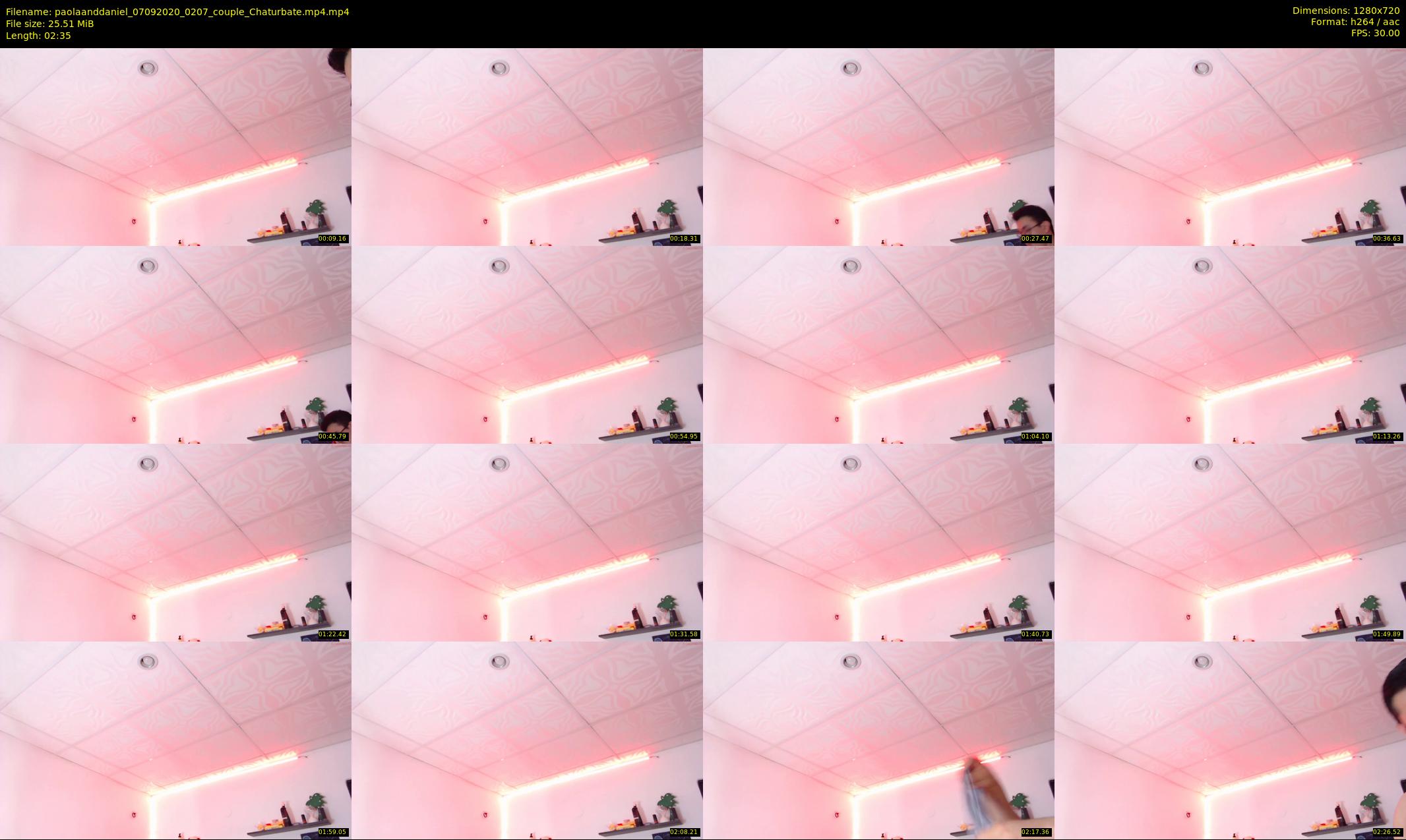 paolaanddaniel — 3 minute Chaturbate couple cam show recording, 720p, Sep 7, 2020