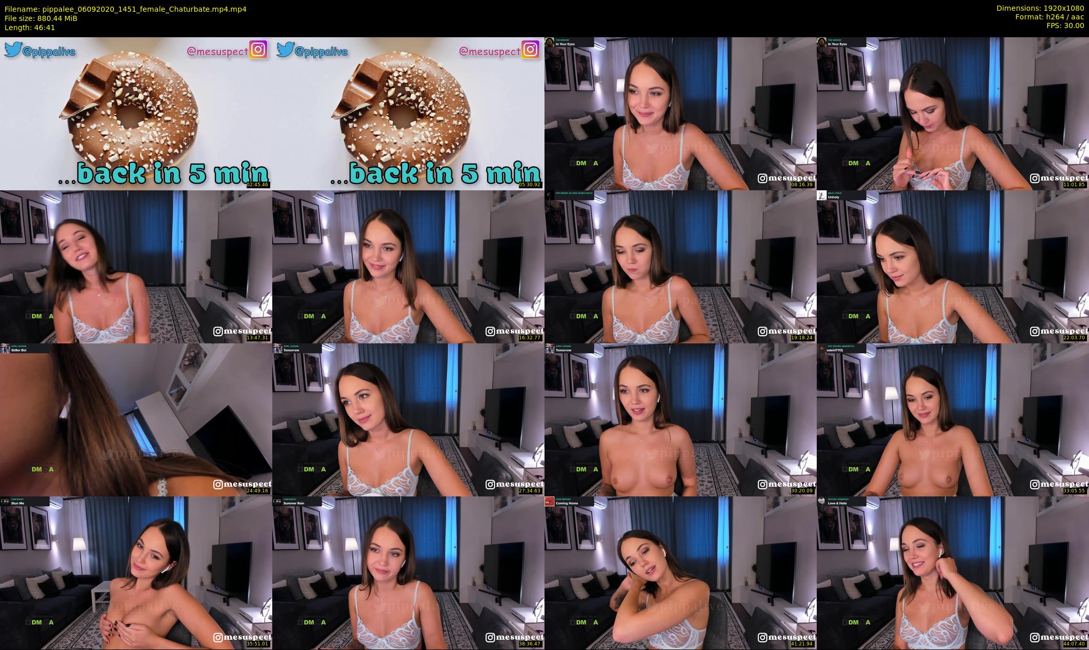 pippalee — 47 minute Chaturbate female cam show recording, 1080p, Sep 6, 2020