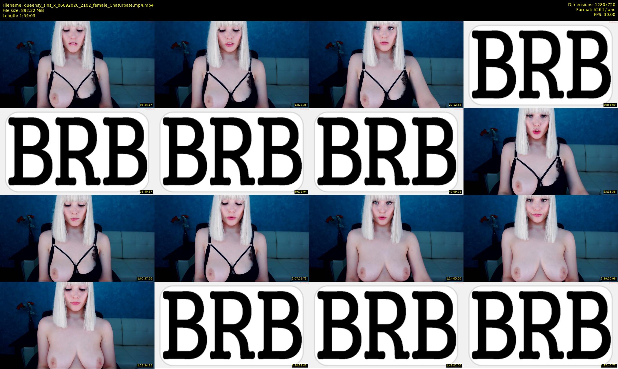 queensy_sins_x — 115 minute Chaturbate female cam show recording, 720p, Sep 6, 2020