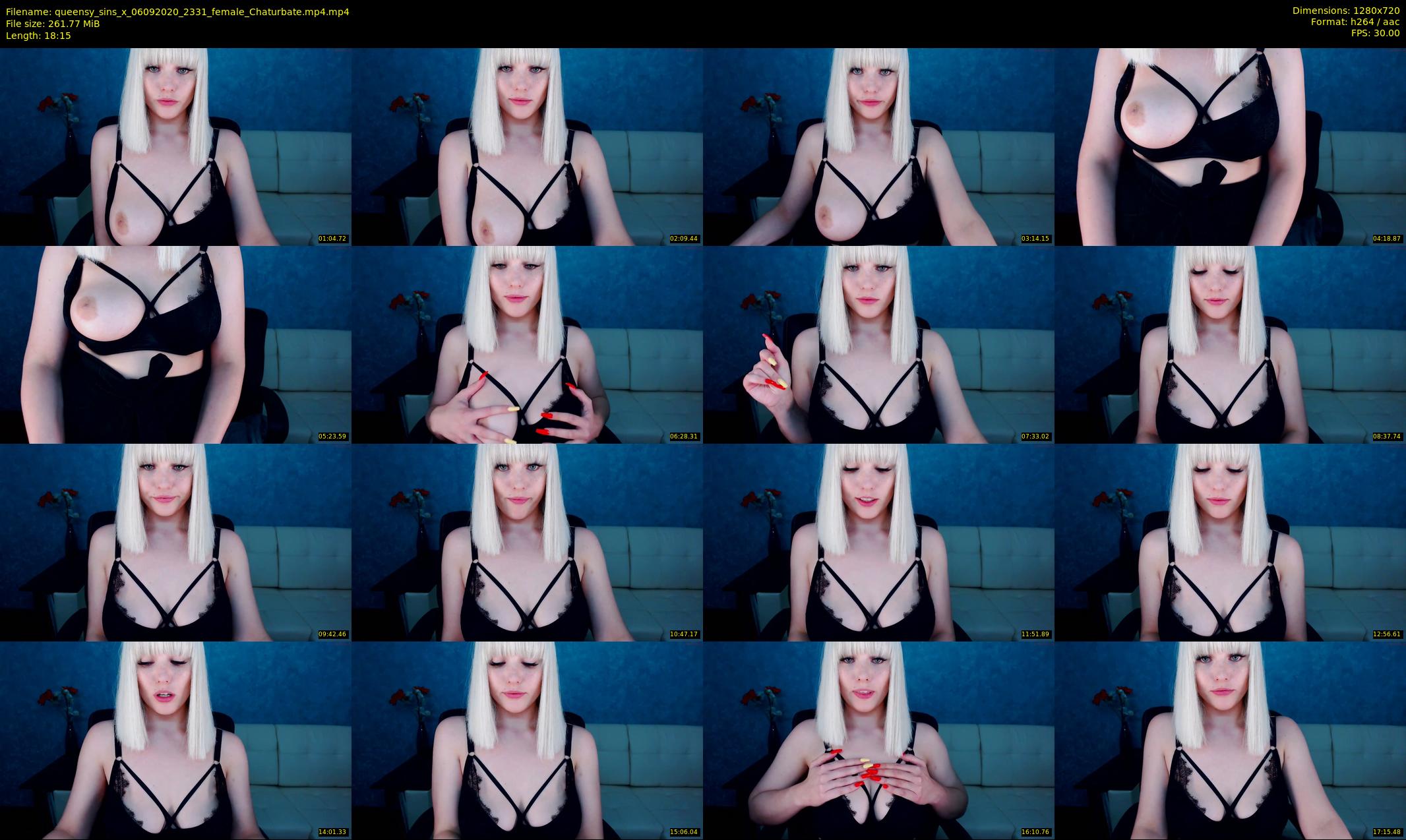 queensy_sins_x — 19 minute Chaturbate female cam show recording, 720p, Sep 6, 2020