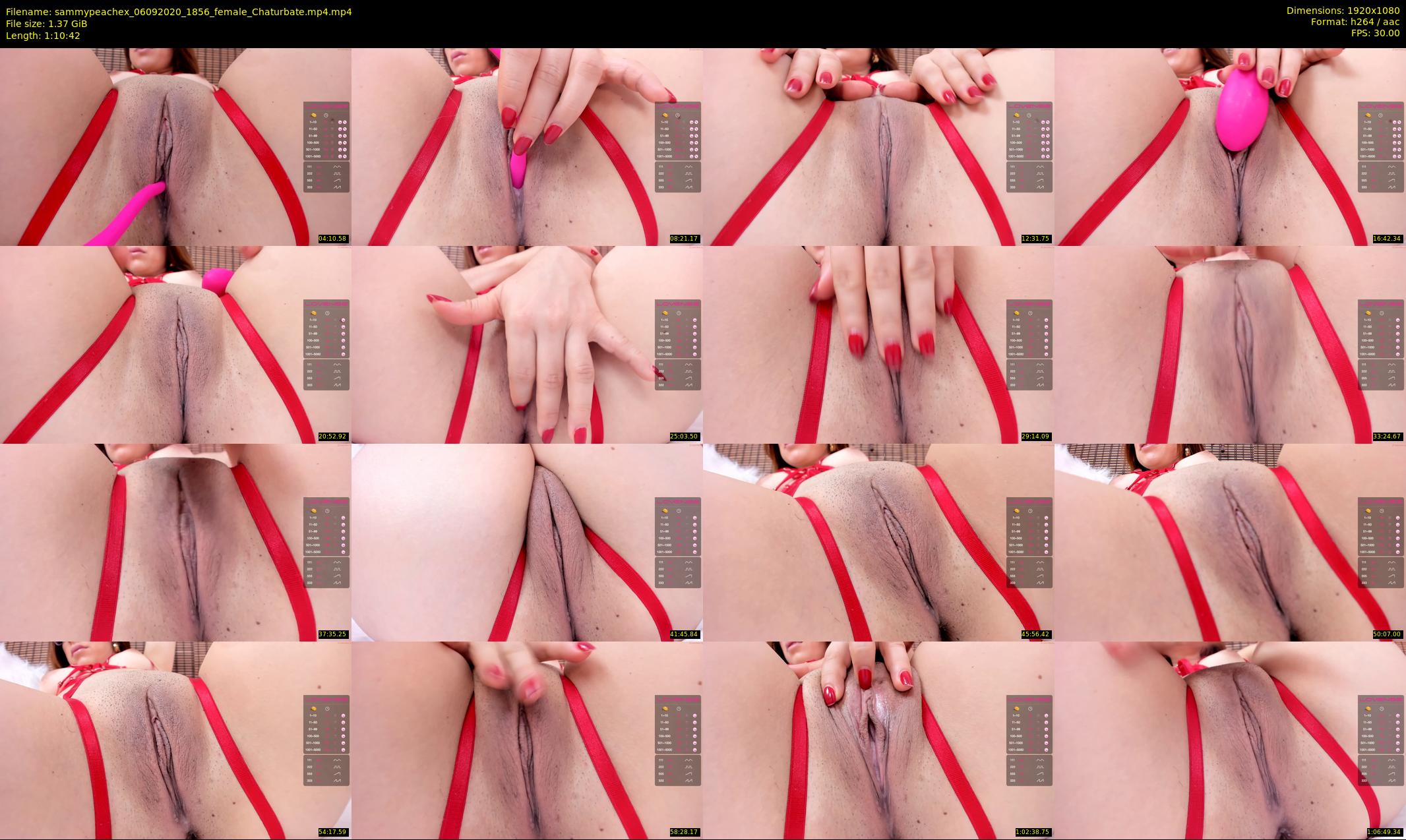 sammypeachex — 71 minute Chaturbate female cam show recording, 1080p, Sep 6, 2020