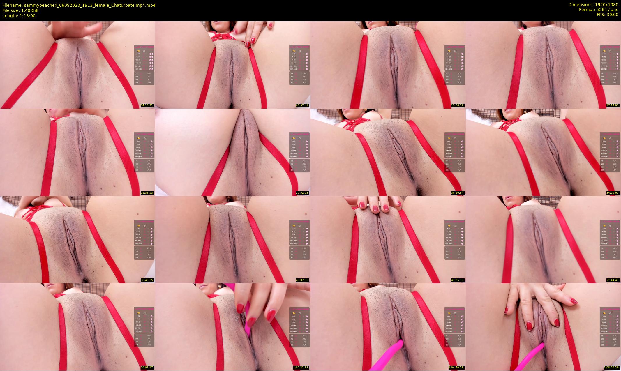 sammypeachex — 73 minute Chaturbate female cam show recording, 1080p, Sep 6, 2020