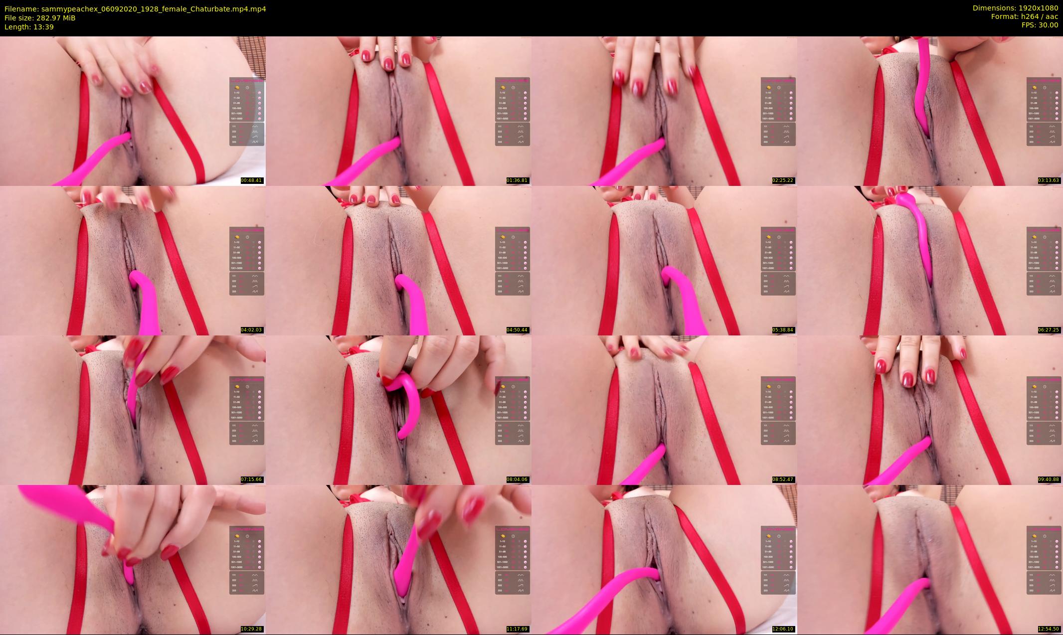 sammypeachex — 14 minute Chaturbate female cam show recording, 1080p, Sep 6, 2020