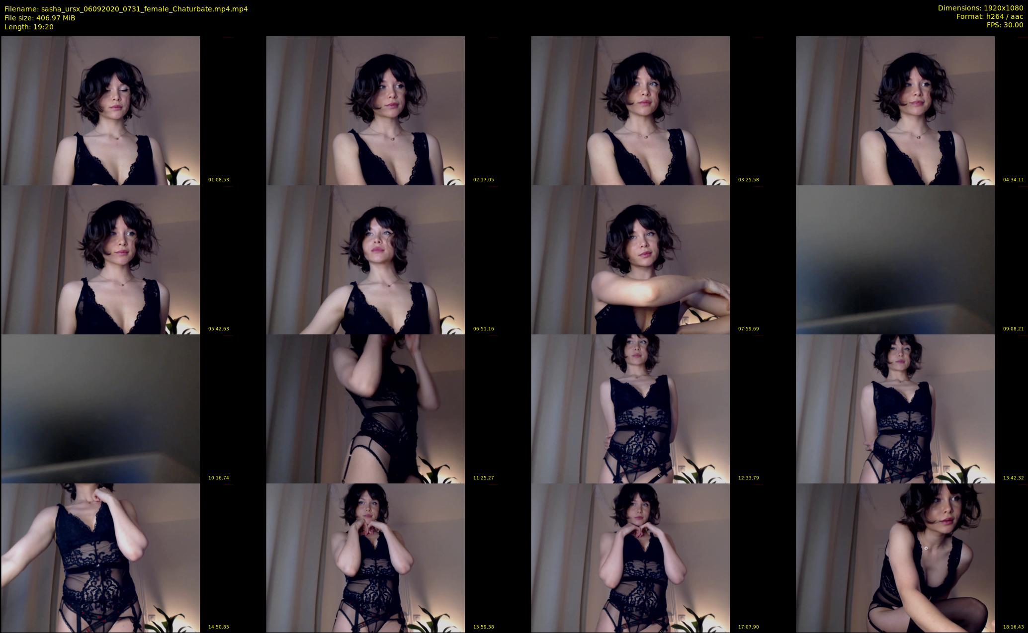sasha_ursx — 20 minute Chaturbate female cam show recording, 1080p, Sep 6, 2020