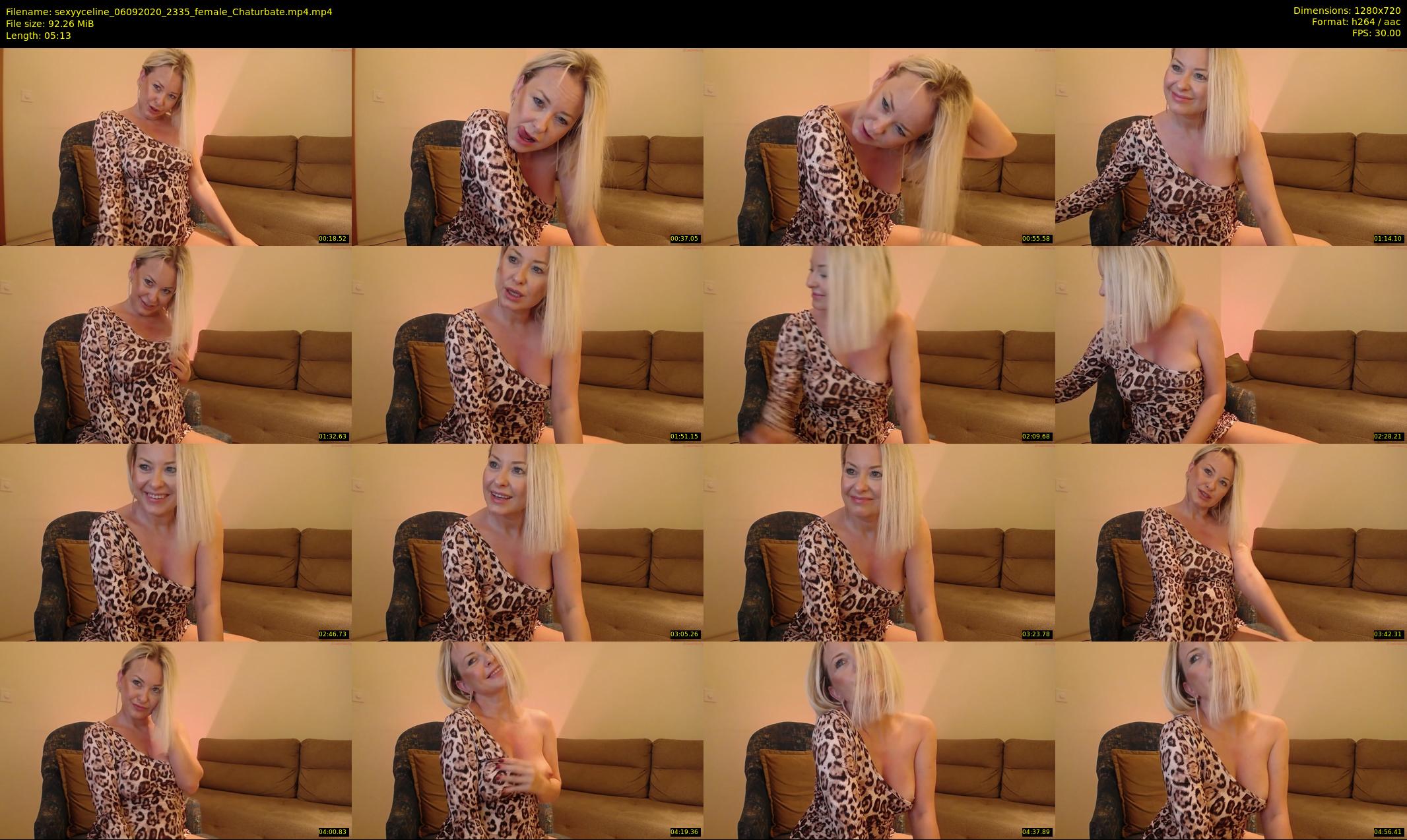 sexyyceline — 6 minute Chaturbate female cam show recording, 720p, Sep 6, 2020
