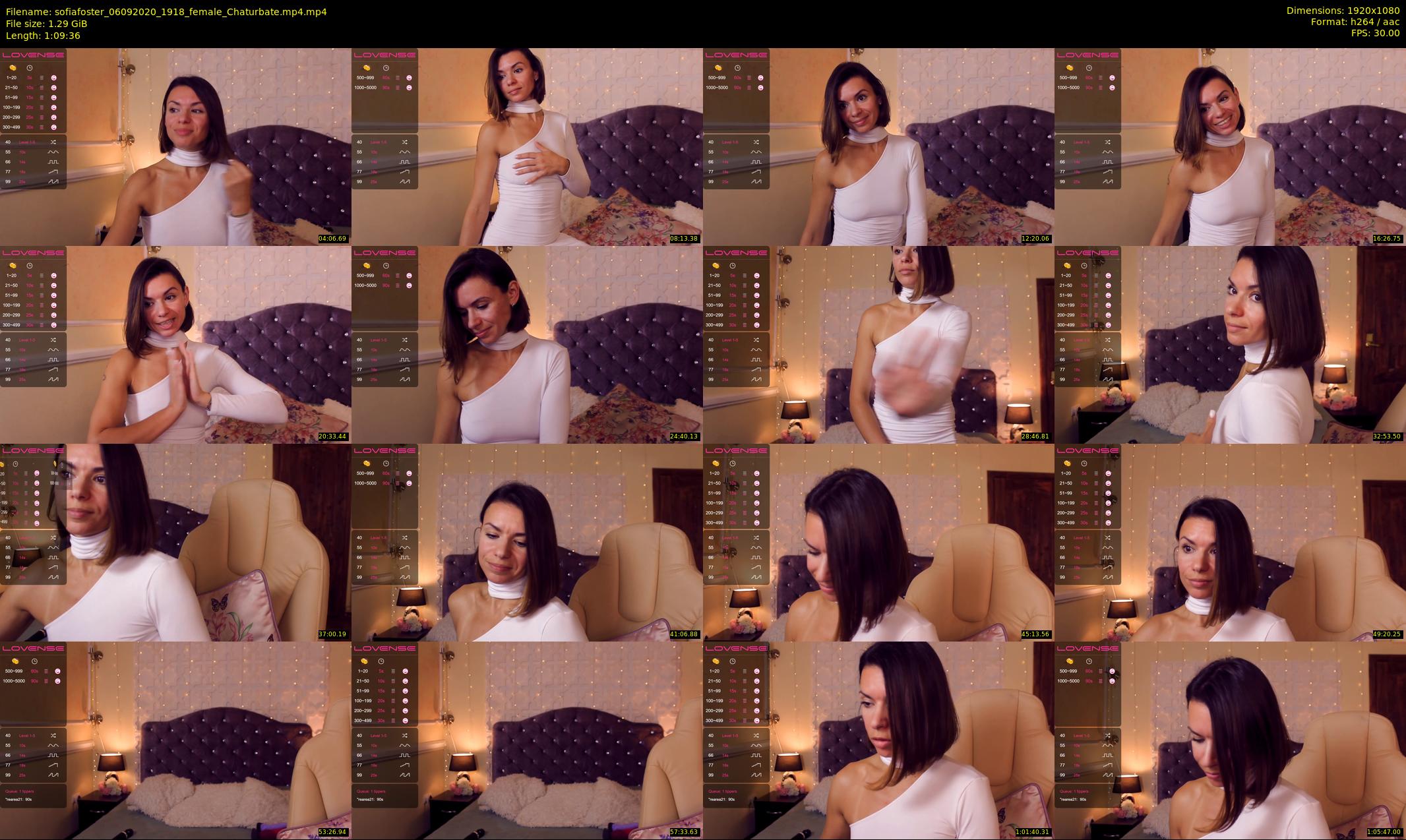 sofiafoster — 70 minute Chaturbate female cam show recording, 1080p, Sep 6, 2020