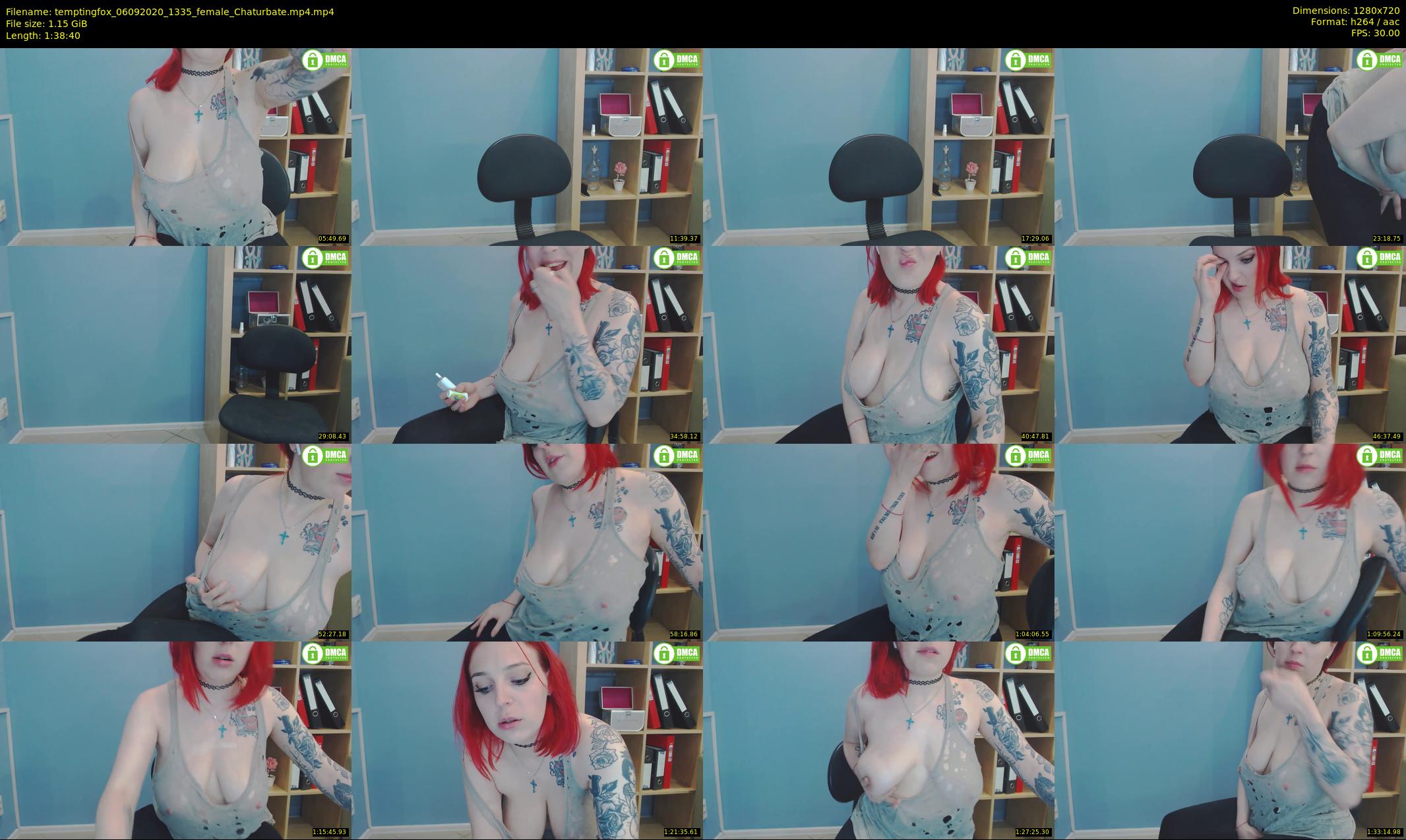 temptingfox — 99 minute Chaturbate female cam show recording, 720p, Sep 6, 2020