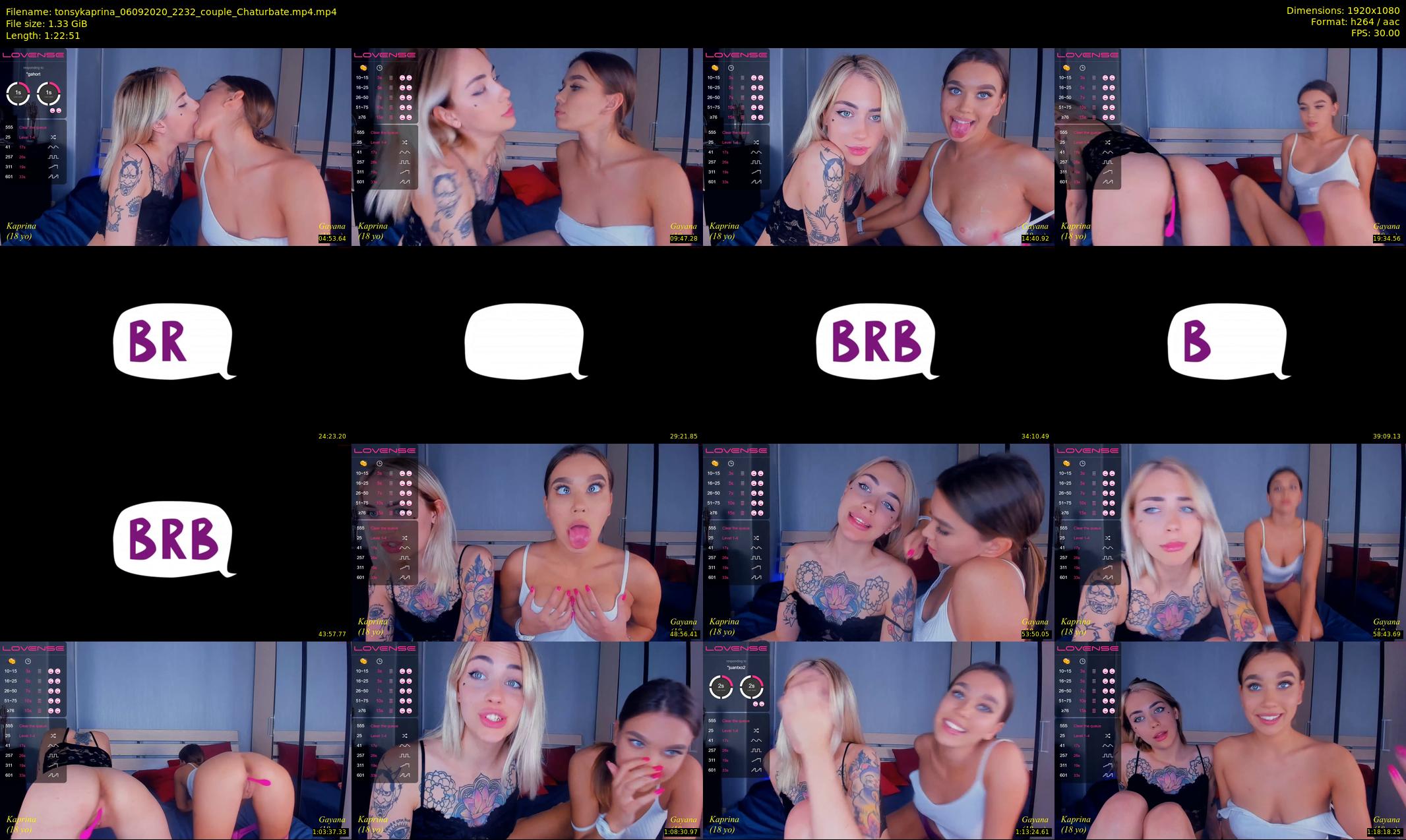 tonsykaprina — 83 minute Chaturbate couple cam show recording, 1080p, Sep 6, 2020