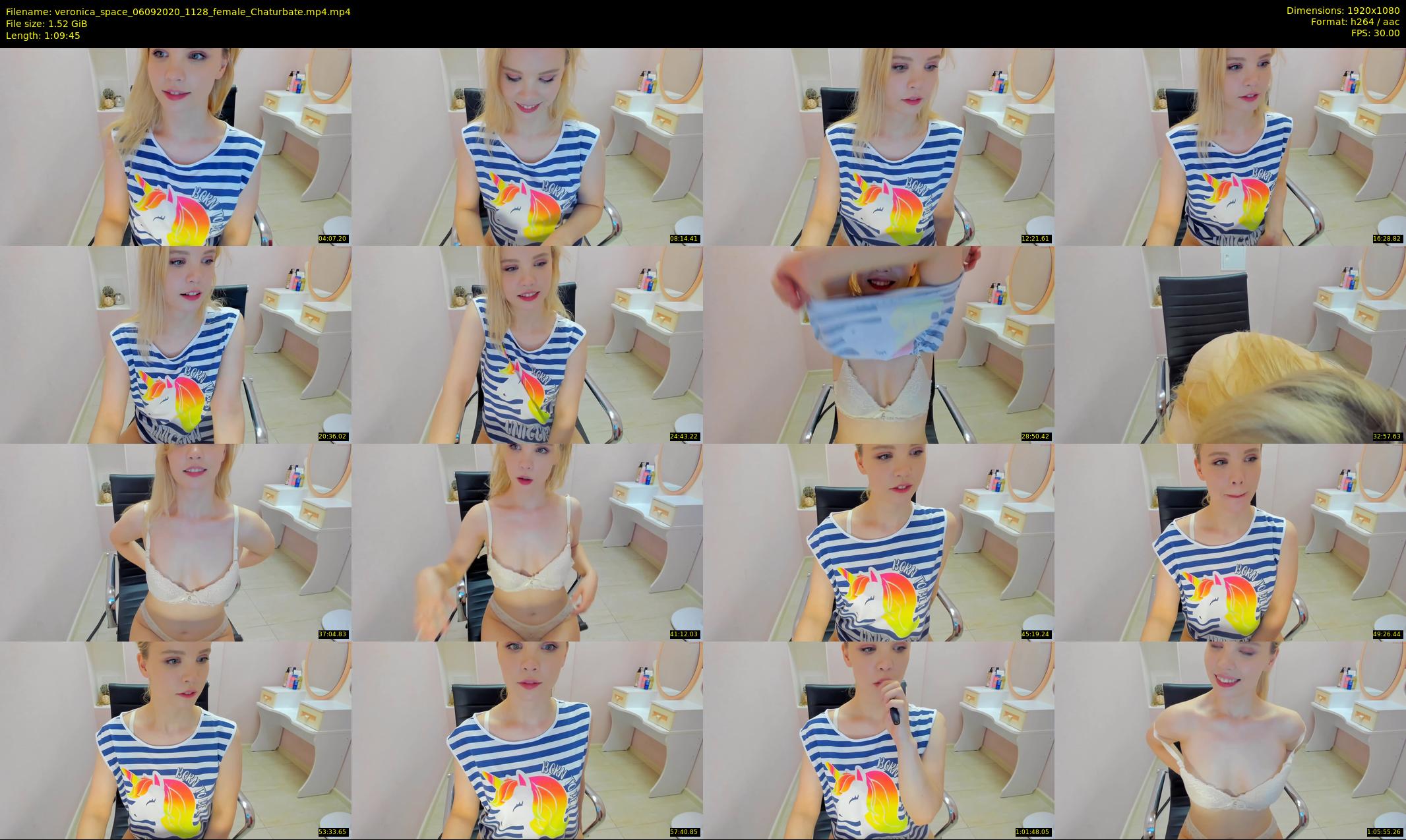 veronica_space — 70 minute Chaturbate female cam show recording, 1080p, Sep 6, 2020