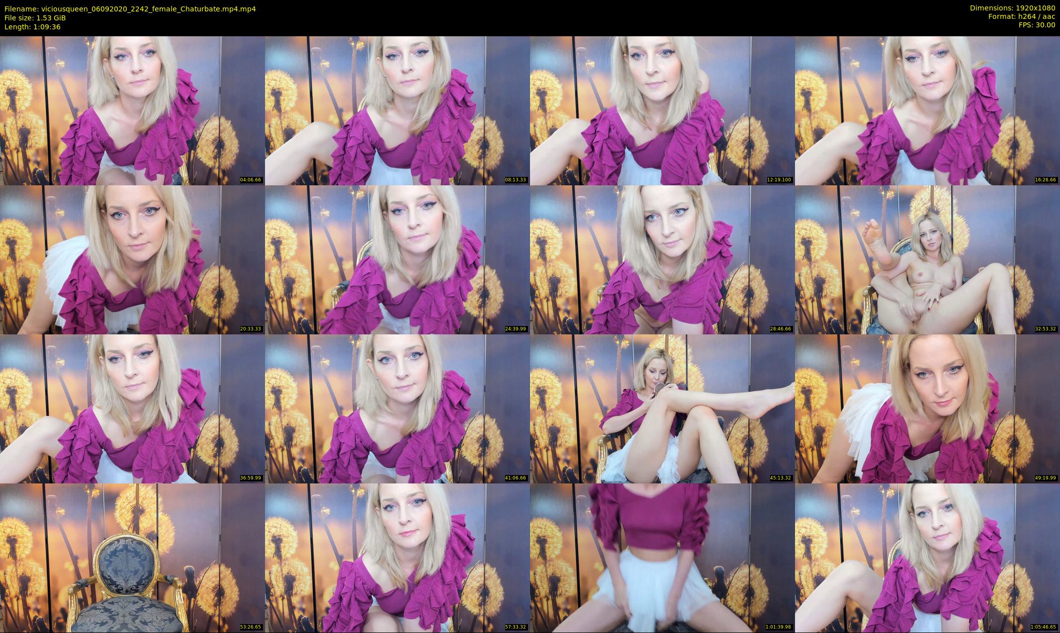 viciousqueen — 70 minute Chaturbate female cam show recording, 1080p, Sep 6, 2020