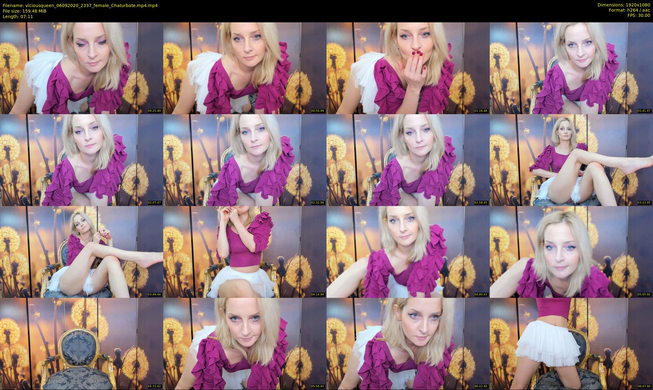 viciousqueen — 8 minute Chaturbate female cam show recording, 1080p, Sep 6, 2020