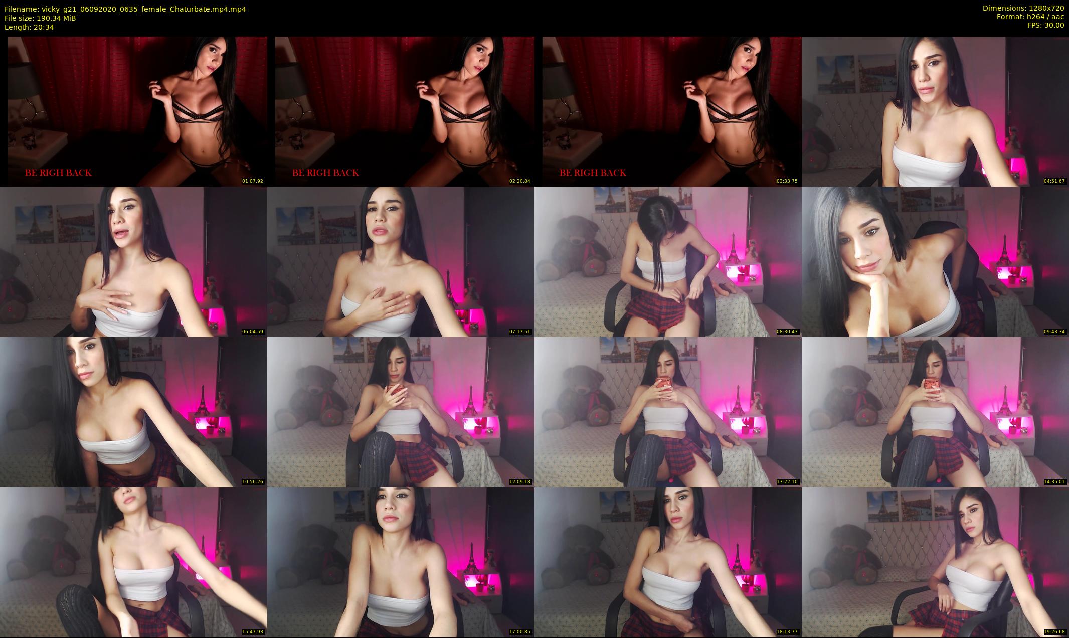 vicky_g21 — 21 minute Chaturbate female cam show recording, 720p, Sep 6, 2020