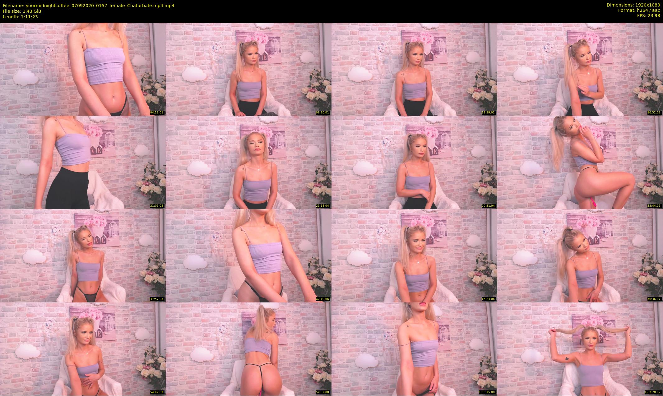 yourmidnightcoffee — 72 minute Chaturbate female cam show recording, 1080p, Sep 7, 2020