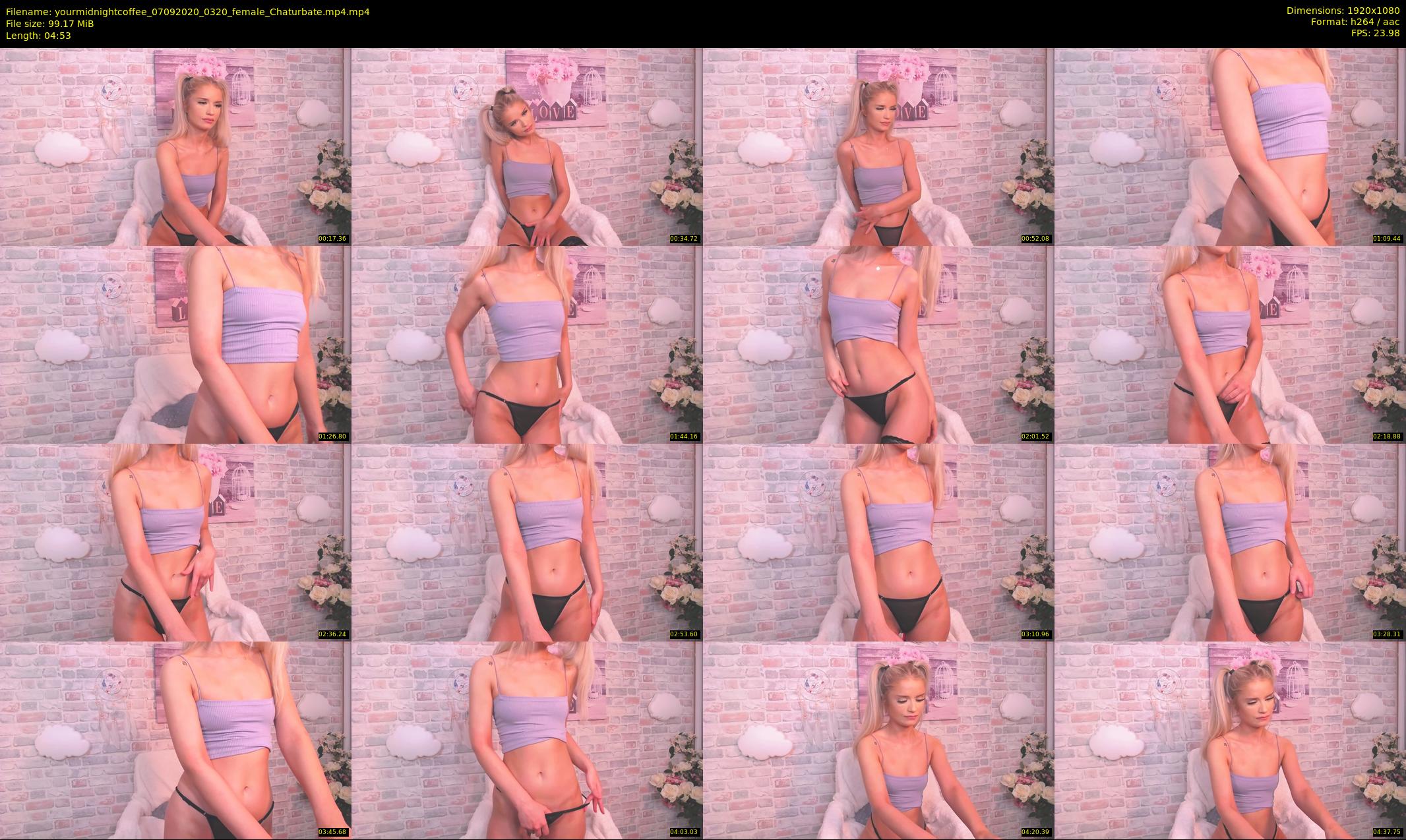 yourmidnightcoffee — 5 minute Chaturbate female cam show recording, 1080p, Sep 7, 2020