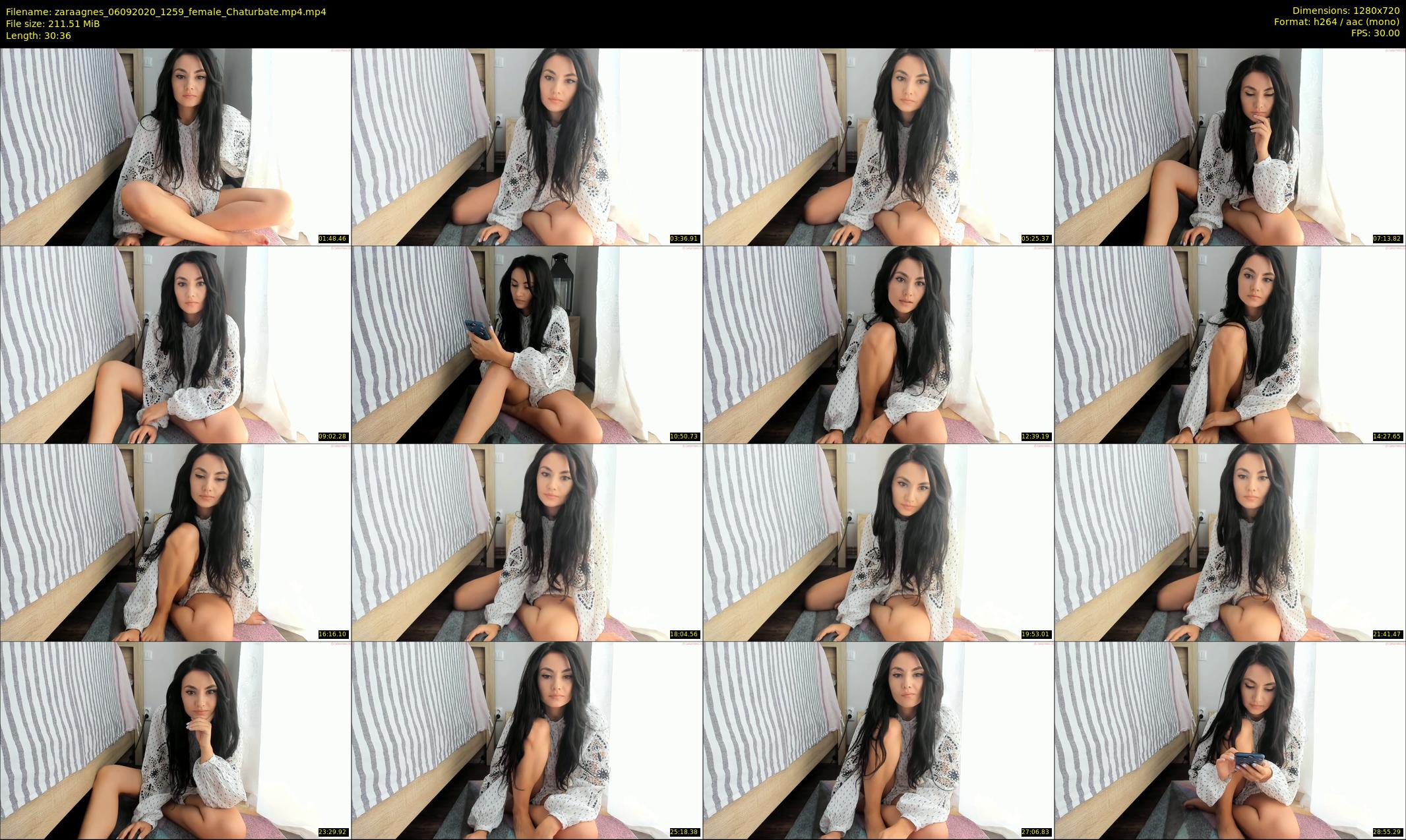 zaraagnes — 31 minute Chaturbate female cam show recording, 720p, Sep 6, 2020