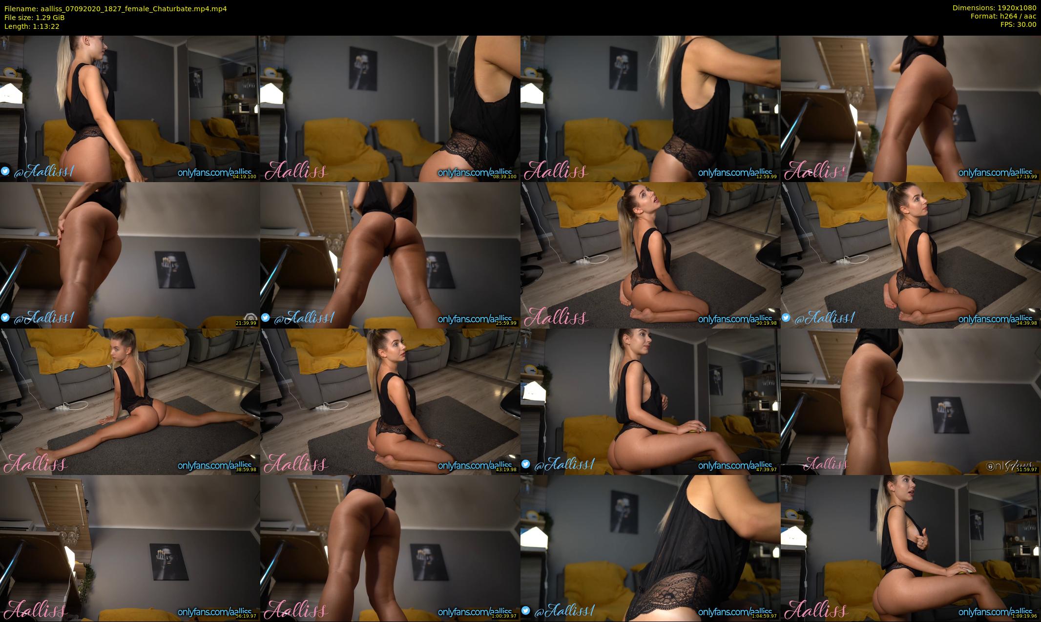 aalliss — 74 minute Chaturbate female cam show recording, 1080p, Sep 7, 2020