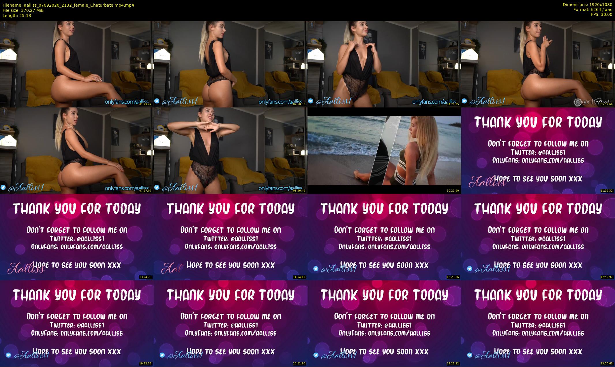 aalliss — 26 minute Chaturbate female cam show recording, 1080p, Sep 7, 2020