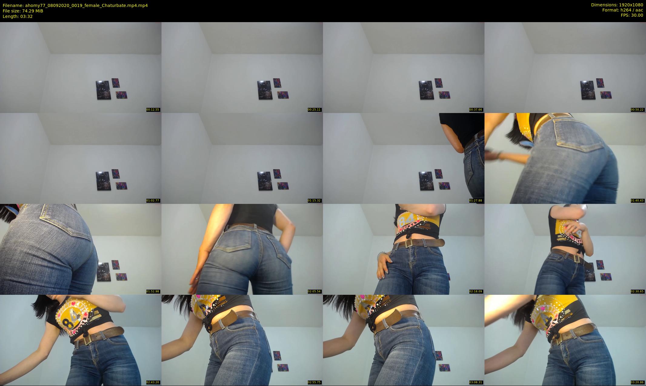 ahomy77 — 4 minute Chaturbate female cam show recording, 1080p, Sep 8, 2020
