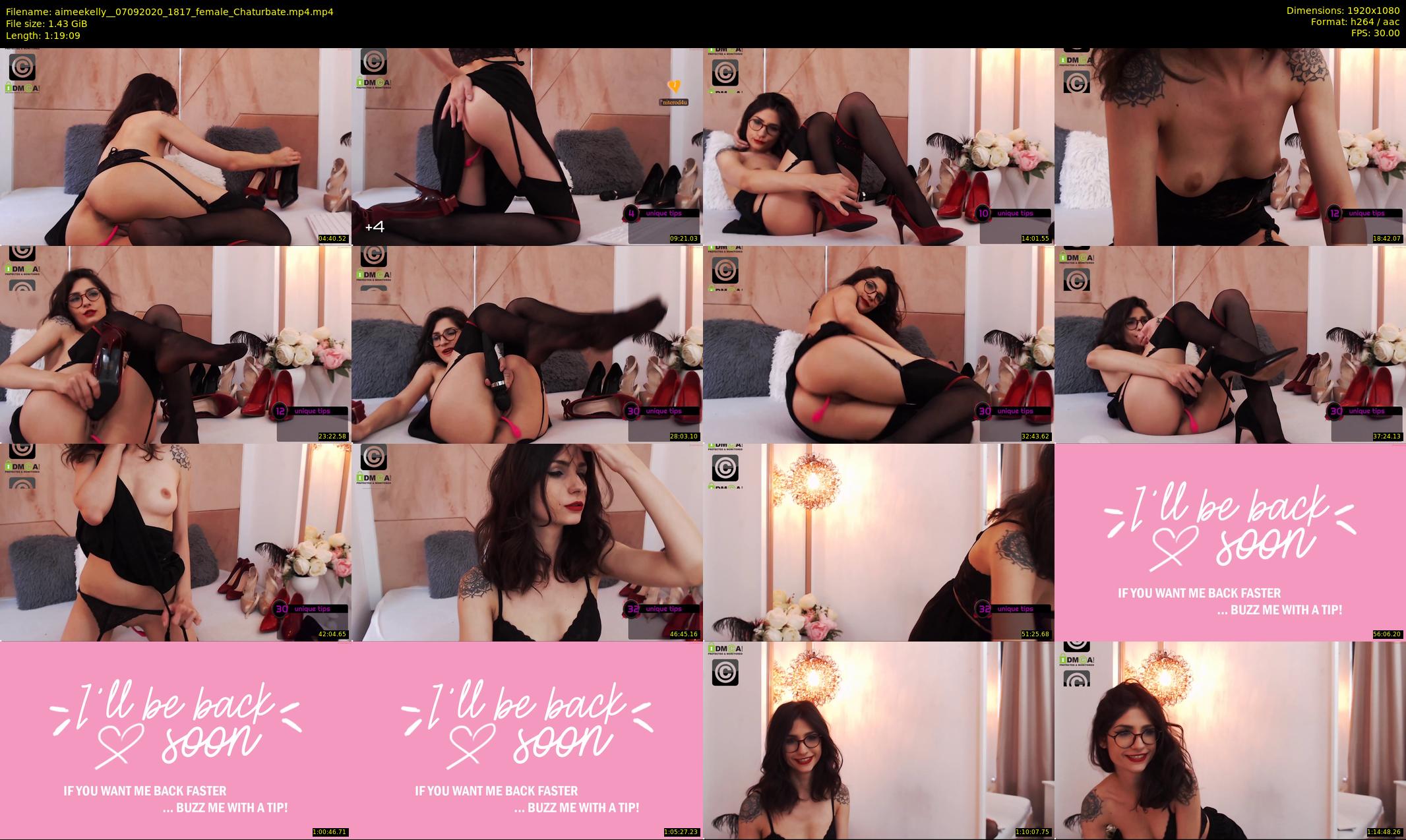 aimeekelly_ — 80 minute Chaturbate female cam show recording, 1080p, Sep 7, 2020