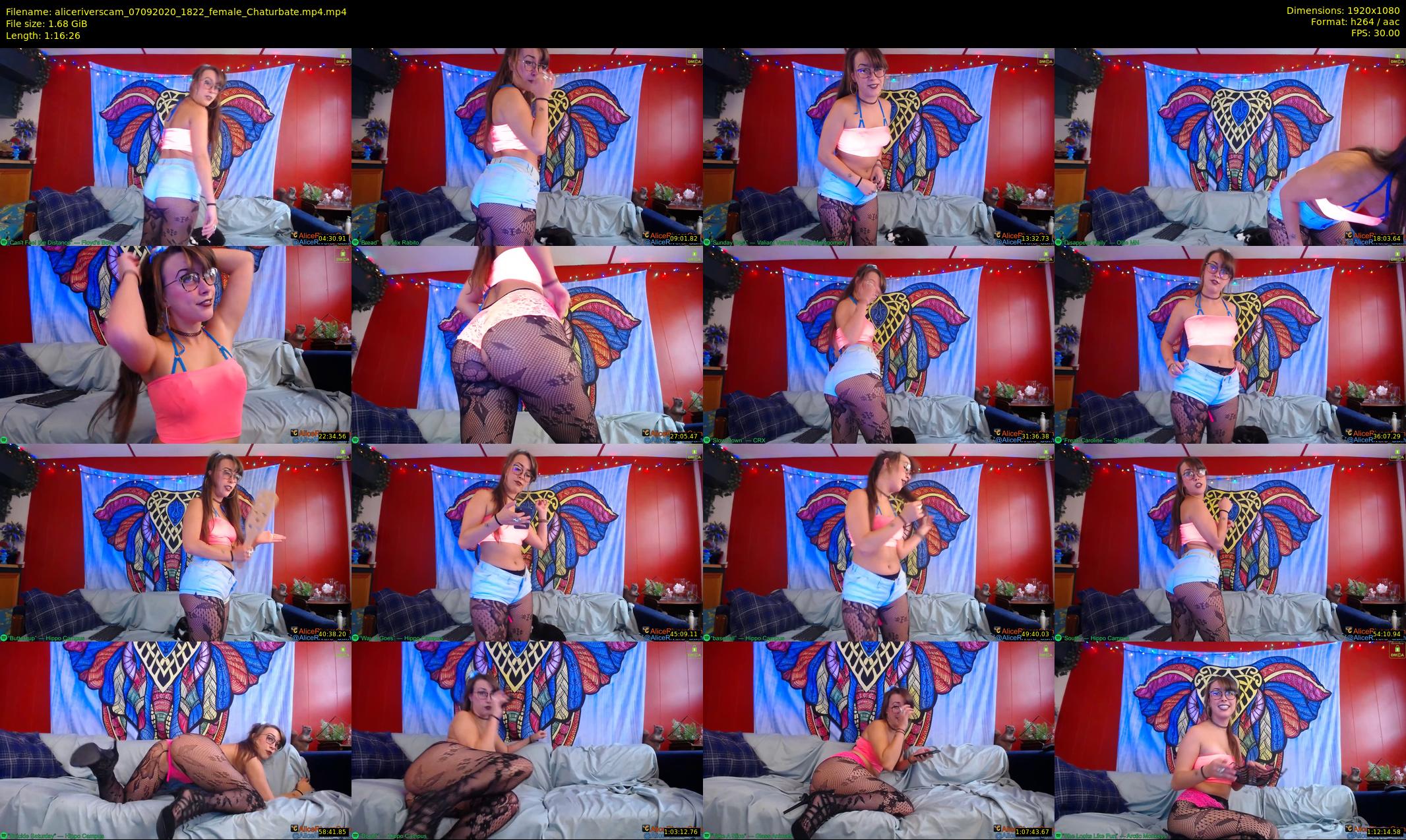 aliceriverscam — 77 minute Chaturbate female cam show recording, 1080p, Sep 7, 2020