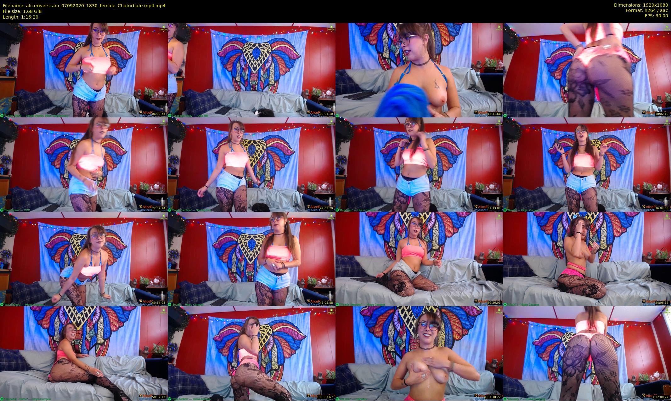 aliceriverscam — 77 minute Chaturbate female cam show recording, 1080p, Sep 7, 2020