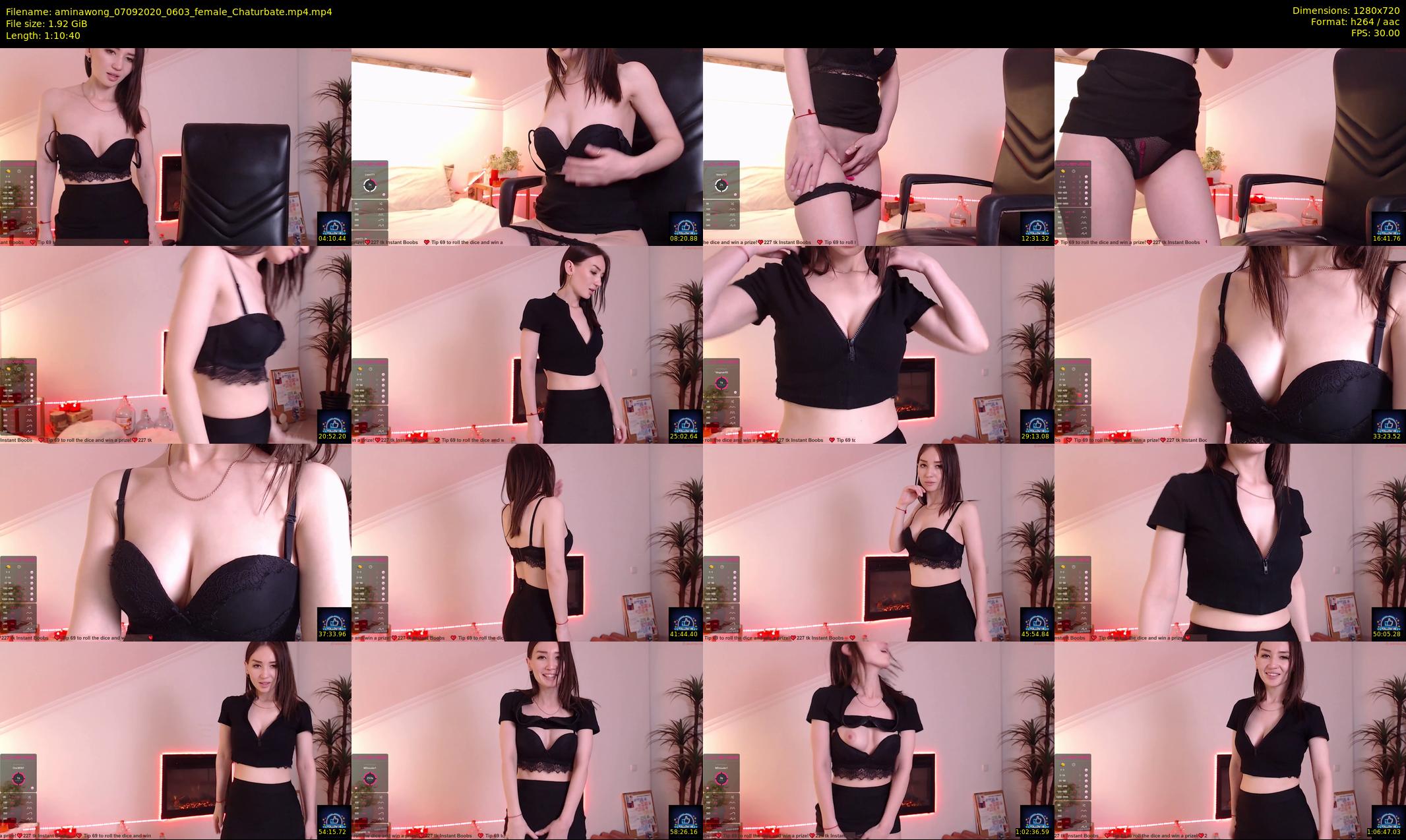 aminawong — 71 minute Chaturbate female cam show recording, 720p, Sep 7, 2020