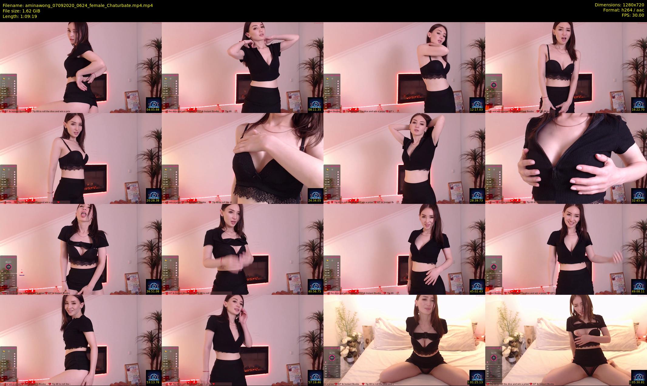 aminawong — 70 minute Chaturbate female cam show recording, 720p, Sep 7, 2020