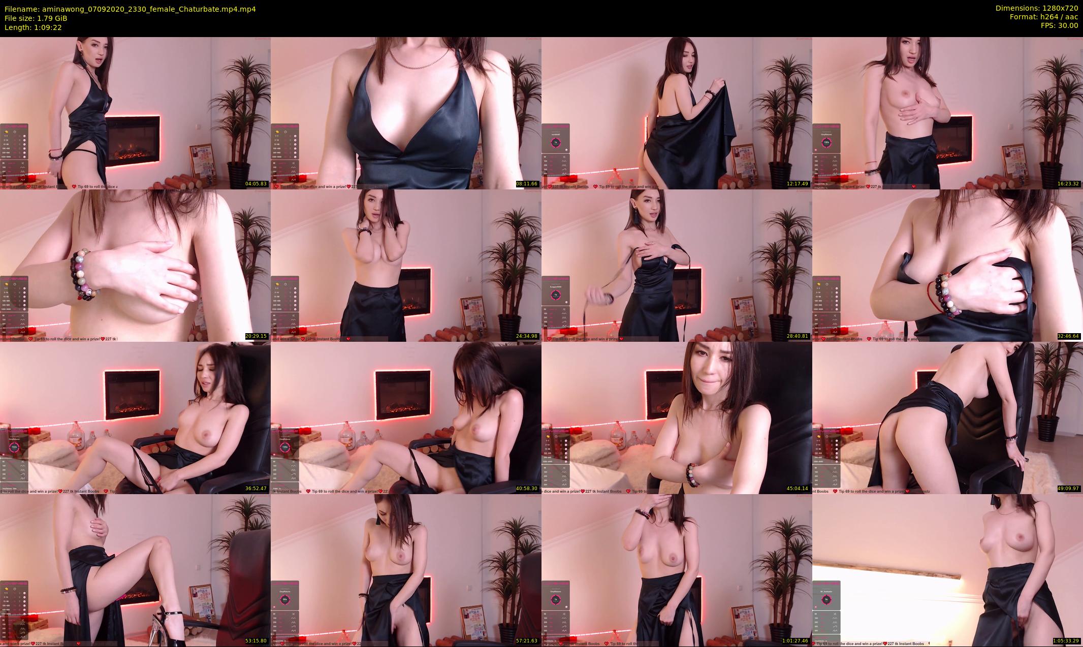 aminawong — 70 minute Chaturbate female cam show recording, 720p, Sep 7, 2020