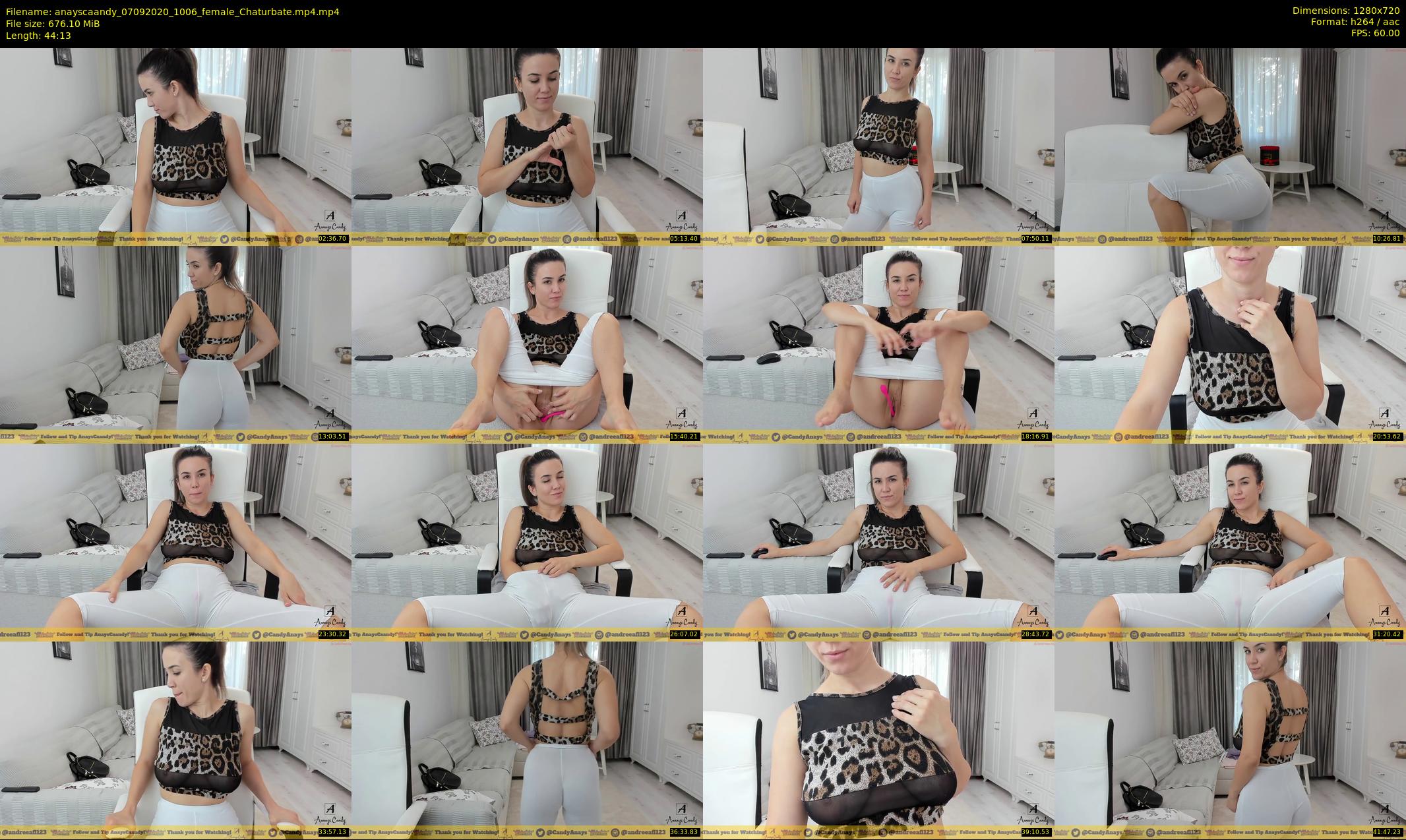 anayscaandy — 45 minute Chaturbate female cam show recording, 720p, Sep 7, 2020