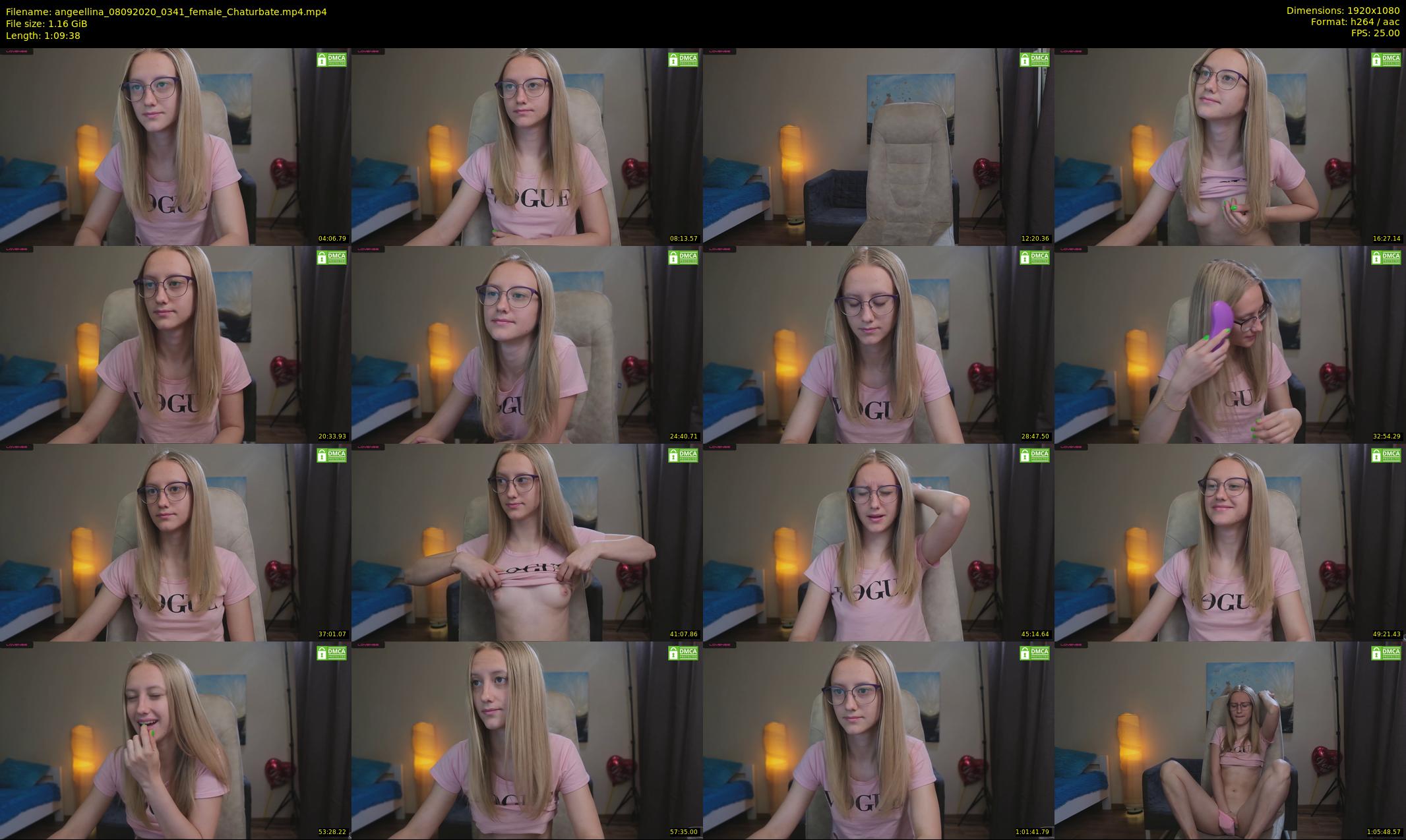 angeellina — 70 minute Chaturbate female cam show recording, 1080p, Sep 8, 2020