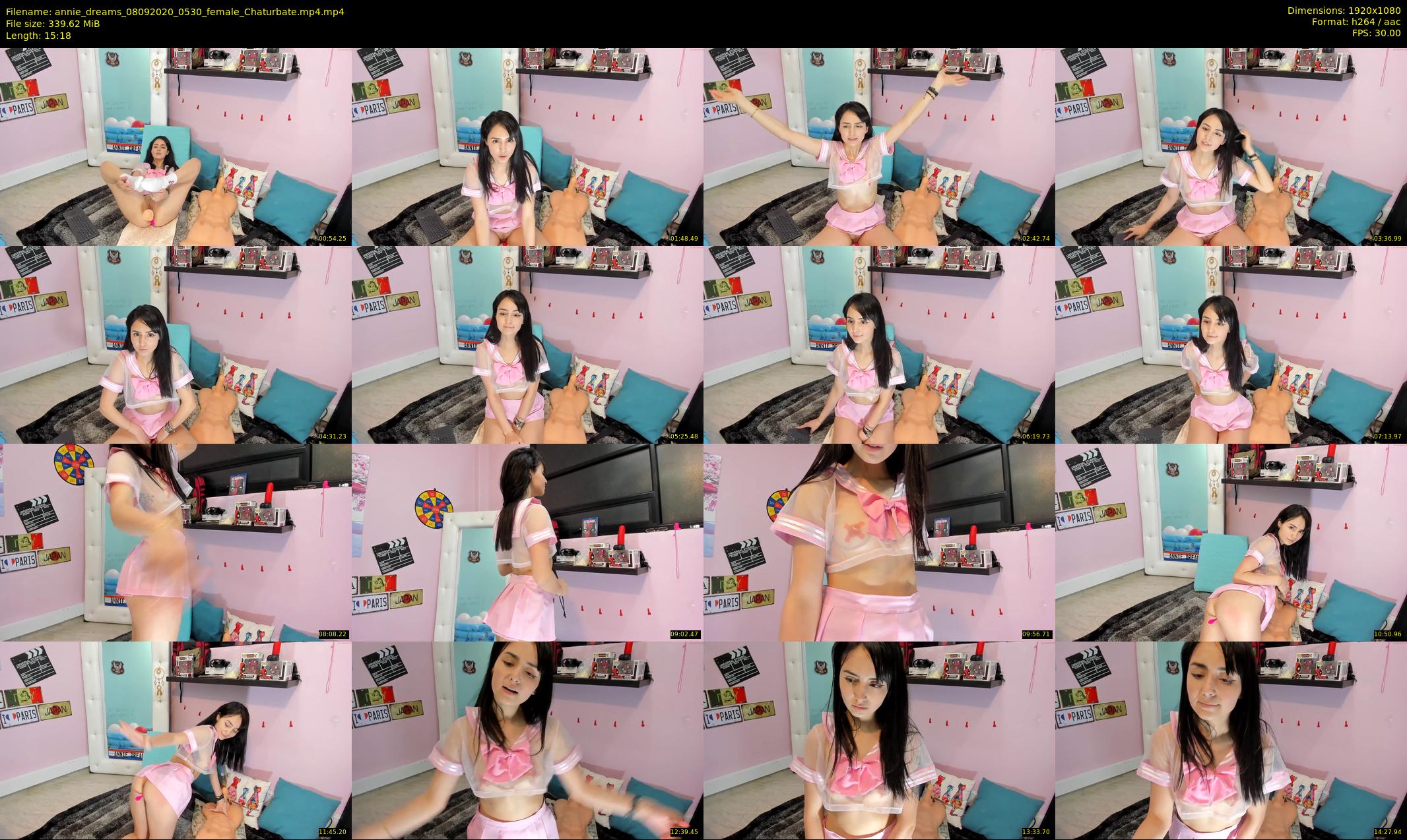 annie_dreams — 16 minute Chaturbate female cam show recording, 1080p, Sep 8, 2020