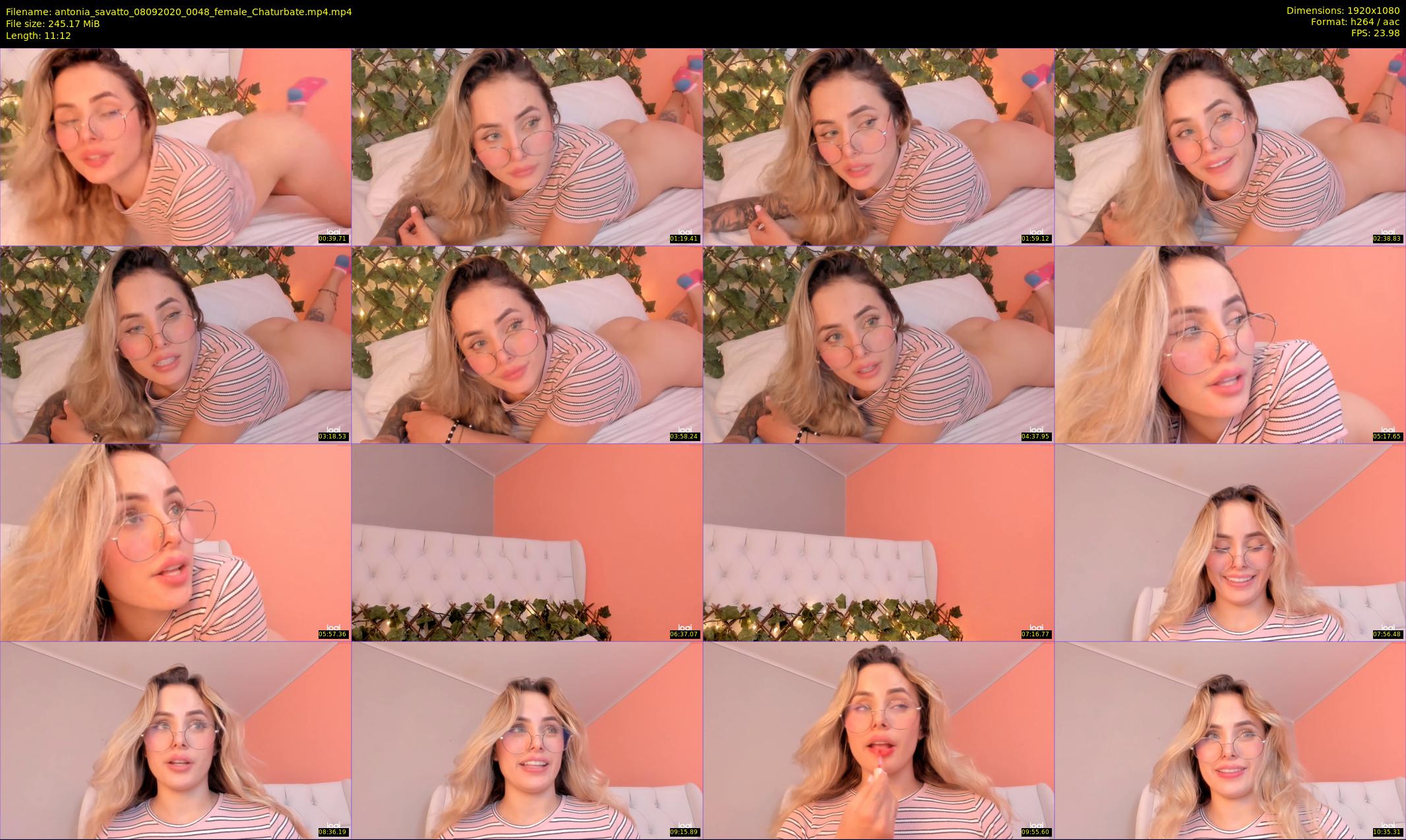antonia_savatto — 12 minute Chaturbate female cam show recording, 1080p, Sep 8, 2020