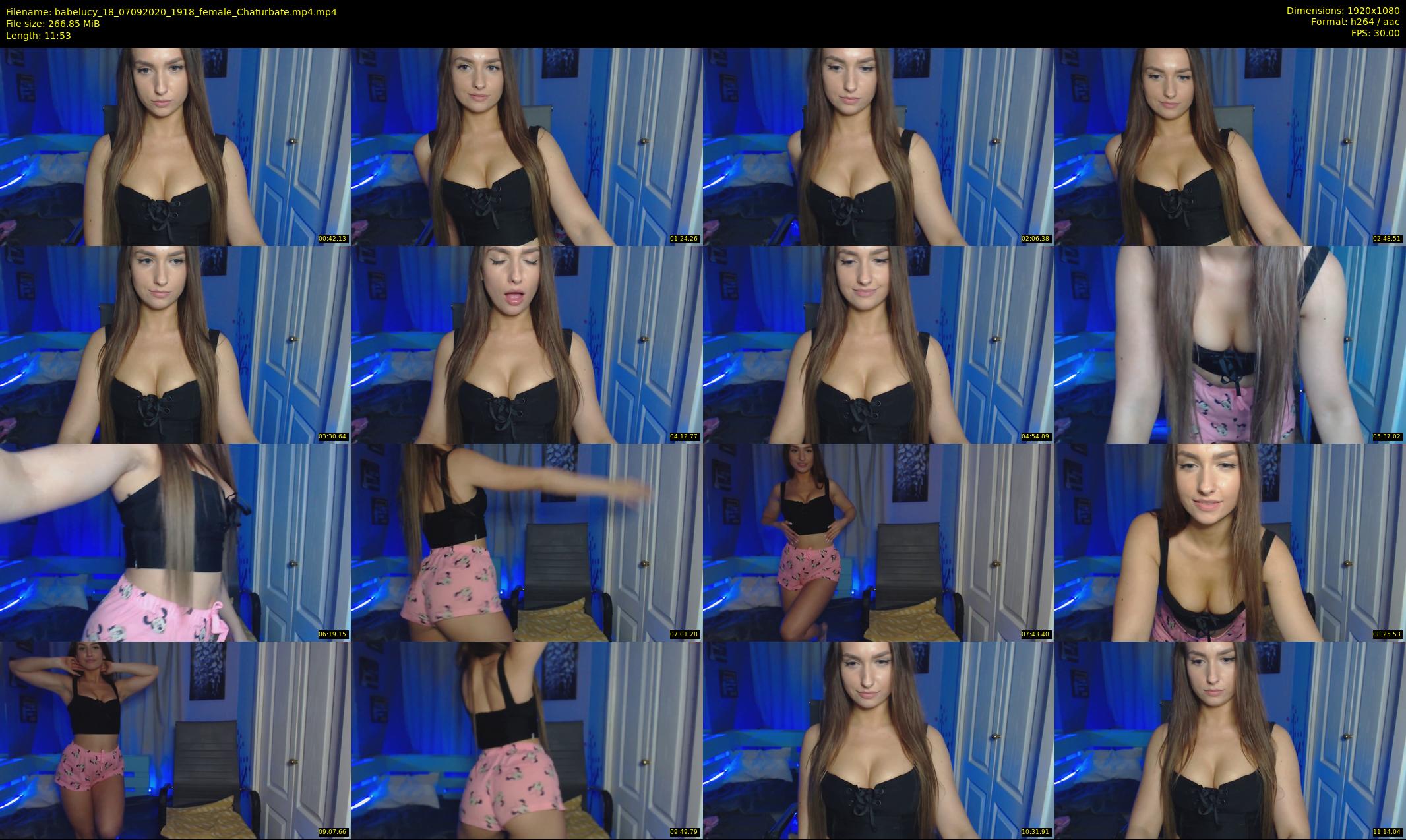 babelucy_18 — 12 minute Chaturbate female cam show recording, 1080p, Sep 7, 2020