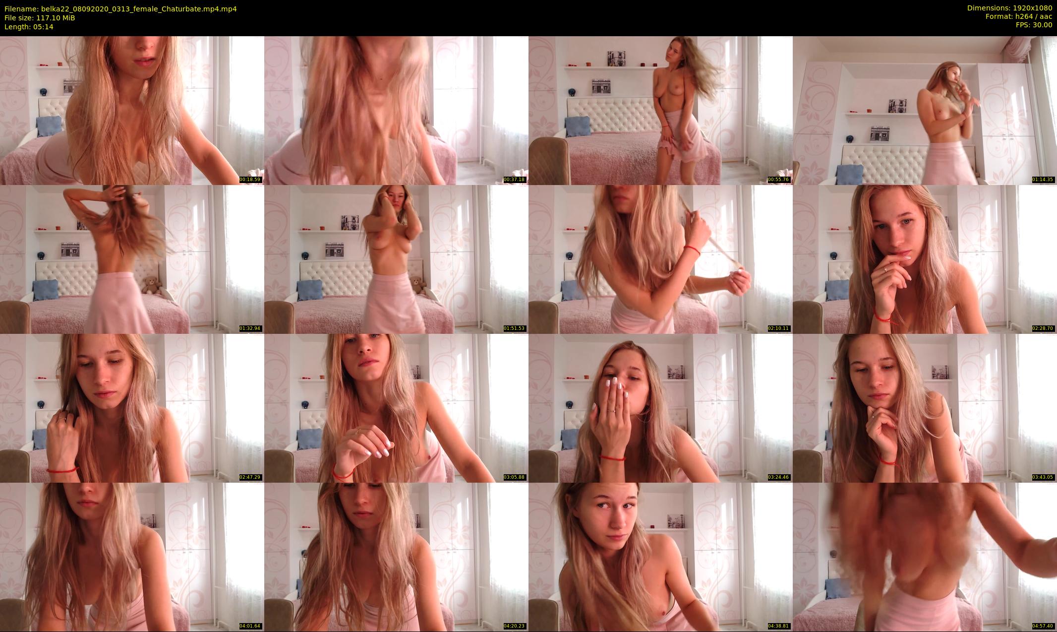 belka22 — 6 minute Chaturbate female cam show recording, 1080p, Sep 8, 2020